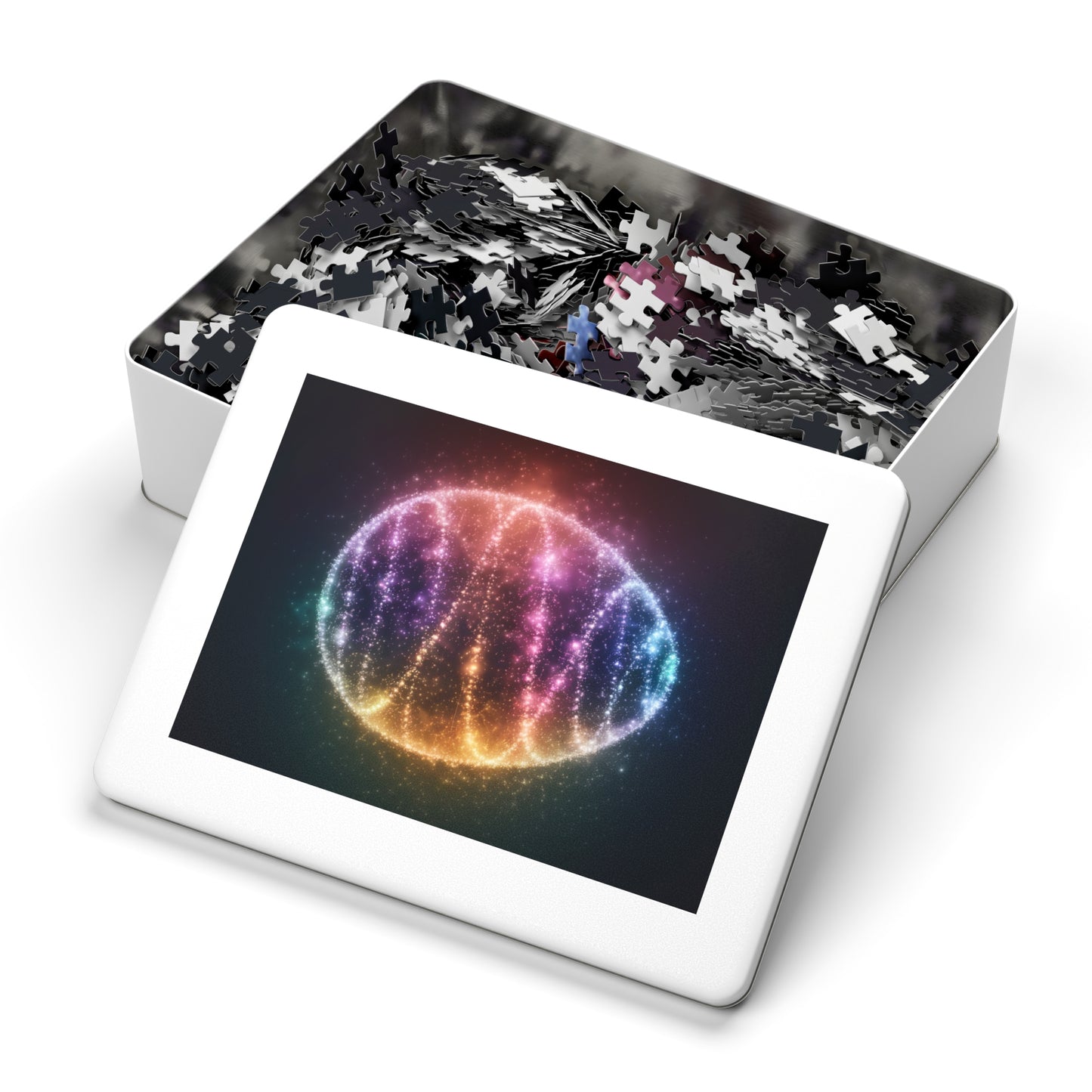 Cosmic Easter Egg Glow Jigsaw Puzzle Easter Puzzle Easter Game Easter Egg Puzzle Easter Egg Game