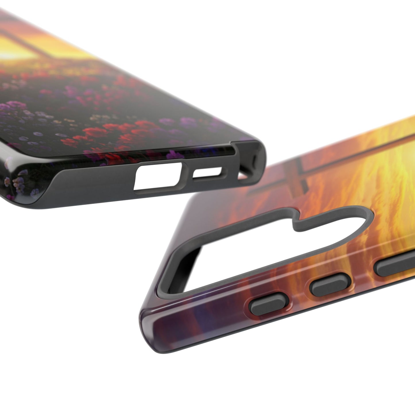 Samsung Phone Case Cross on a Hill Painting Christian Phone Case Cross Samsung Case