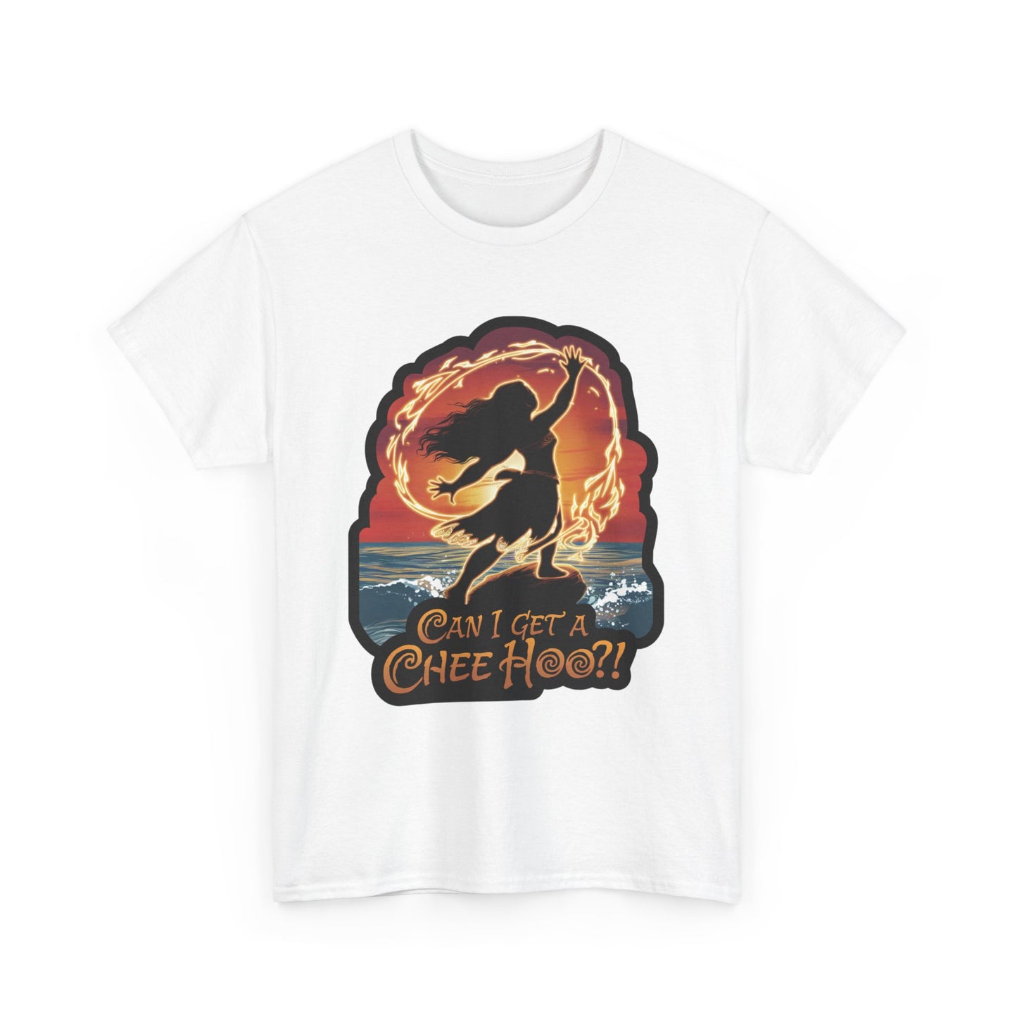 Can I Get a Chee Hoo Shirt – Hawaiian Island Vibes Tee – Hula Dancer Sunset Graphic T-Shirt – Polynesian Luau Party Unisex Top