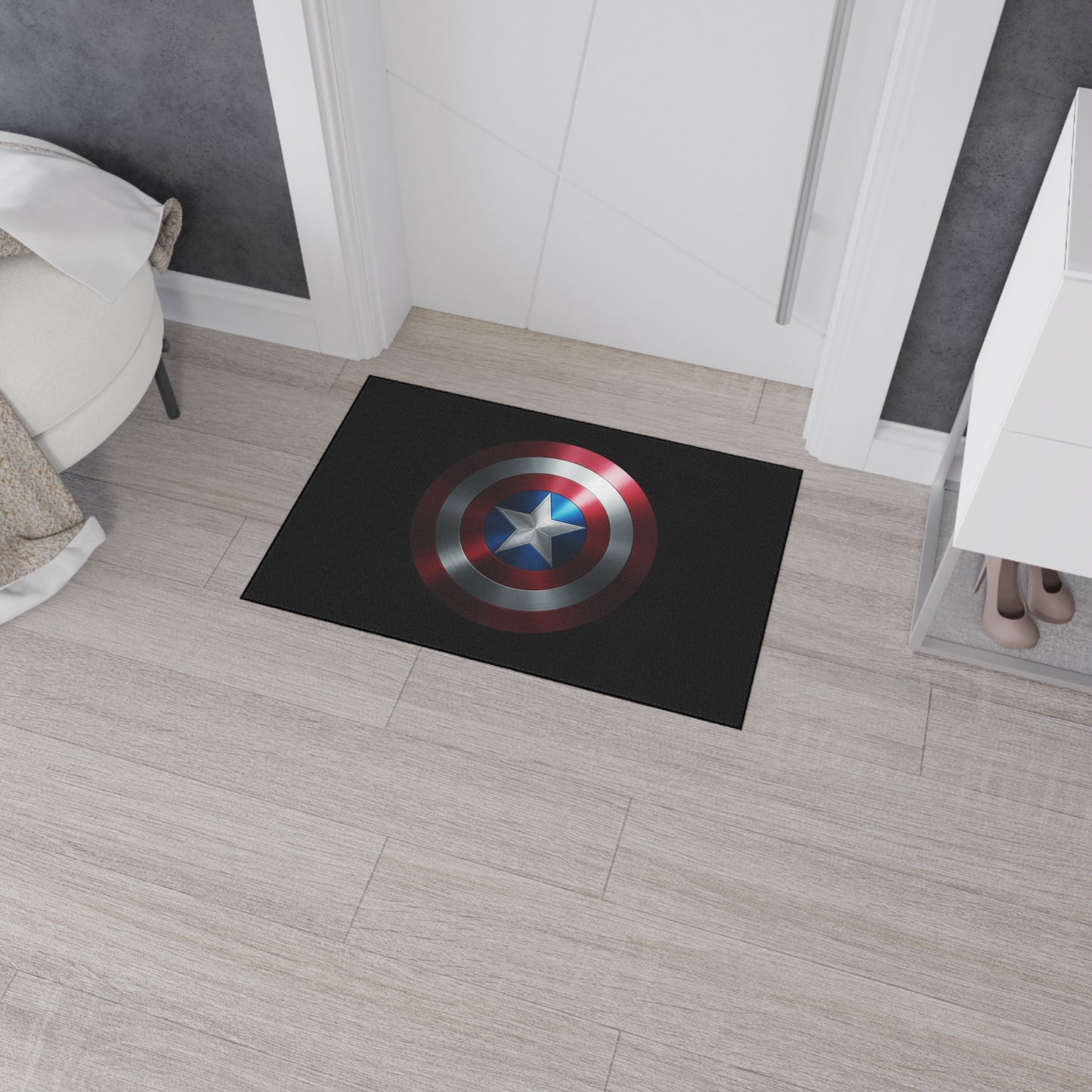 Floor Mat - Captain America Shield Design