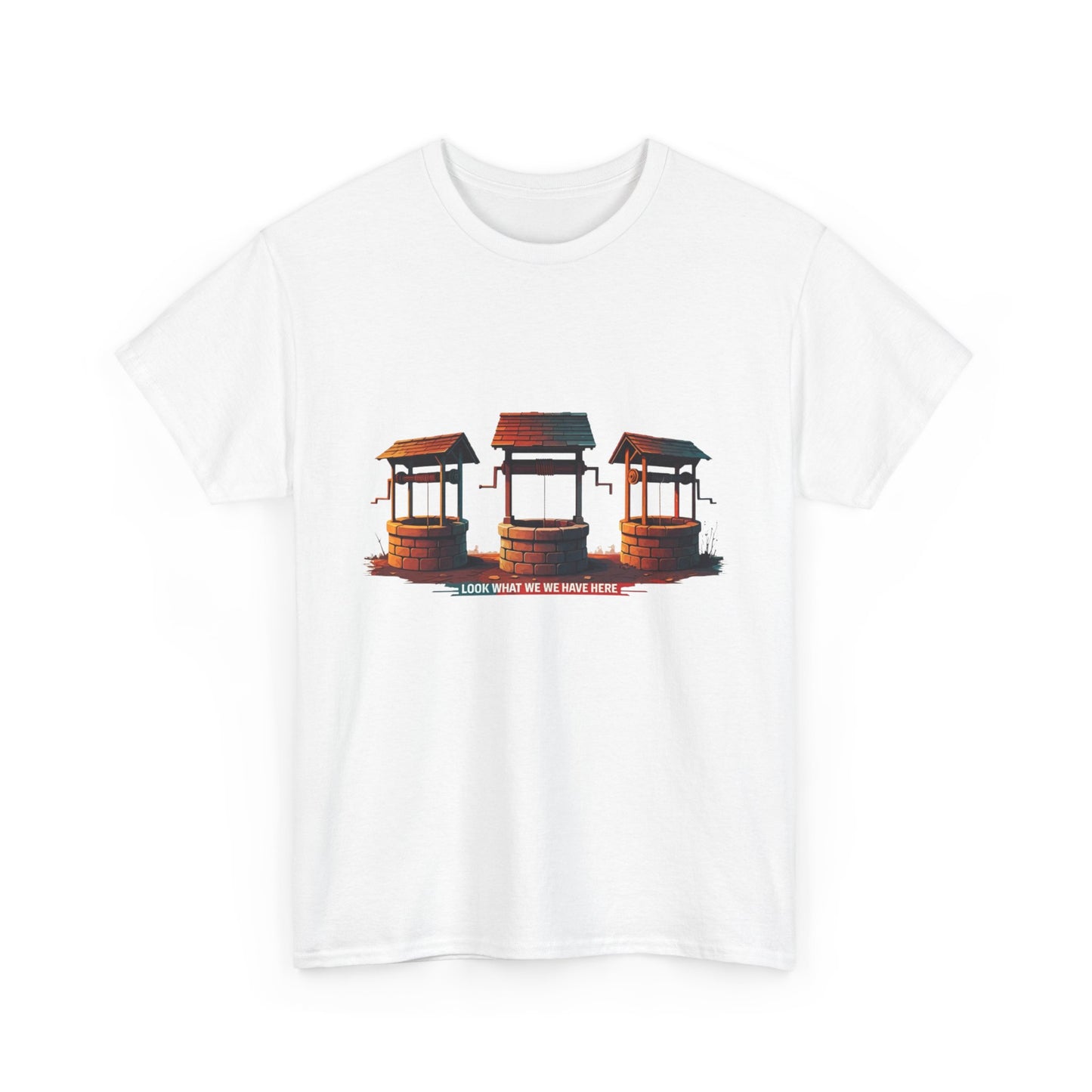 Funny “Well Well Well” T-Shirt • Pun Graphic Tee with Wishing Wells • Retro Vintage Humor Shirt • Gift for Pun Lovers & Joke Fans