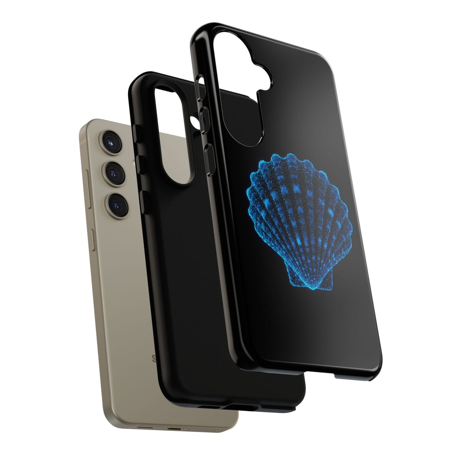 Samsung Phone Case Bioluminescent Shell Design Nautical Phone Case Beach Accessory