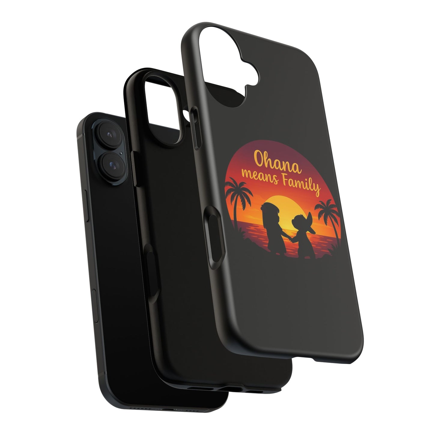 Ohana Means Family iPhone Case ā Lilo and Stitch-Inspired Cover ā Cute Tropical Gift ā Protective iPhone Case