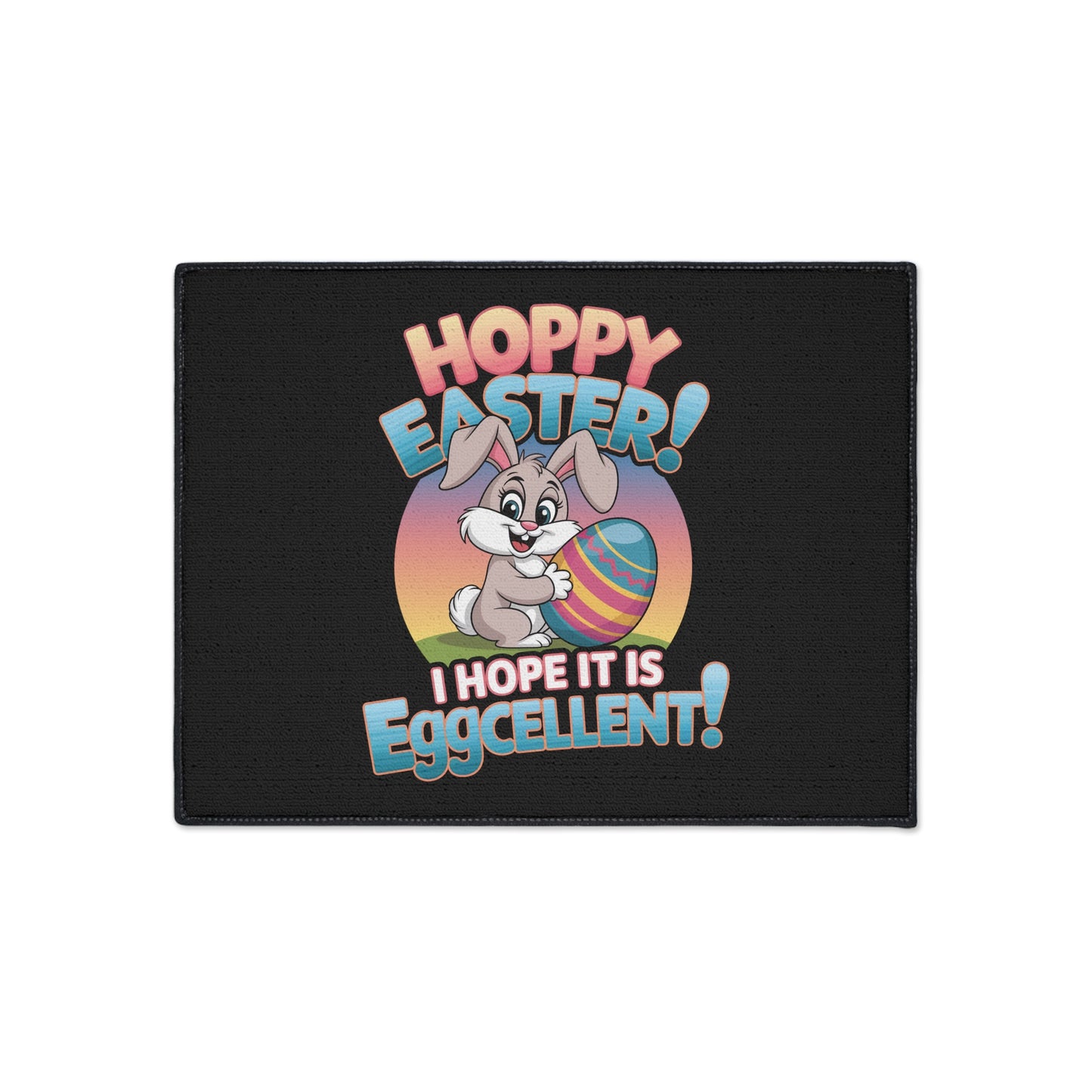 Easter Themed Heavy Duty Floor Mat Easter Bunny Mat Easter Decor Easter Bunny Door Mat