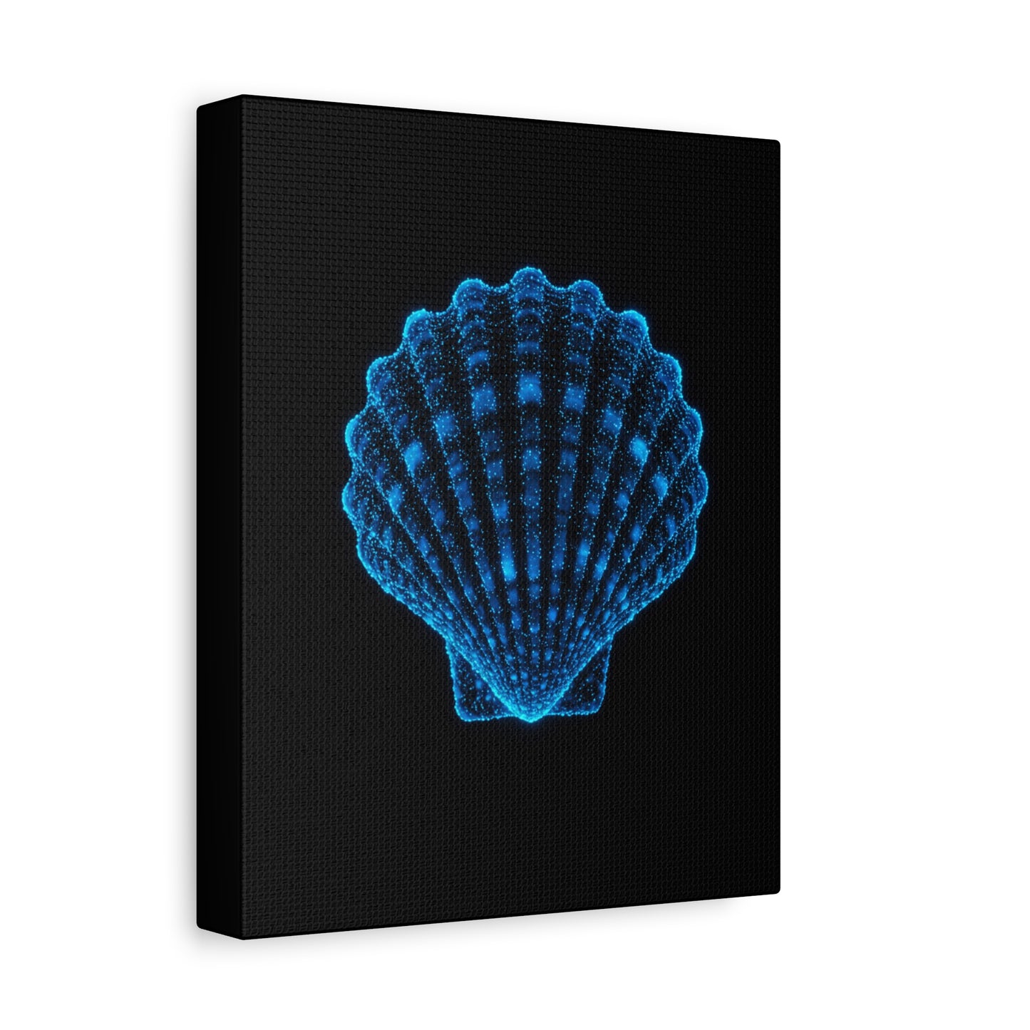 Blue Shell Canvas Art – Ocean-Inspired Home Decor