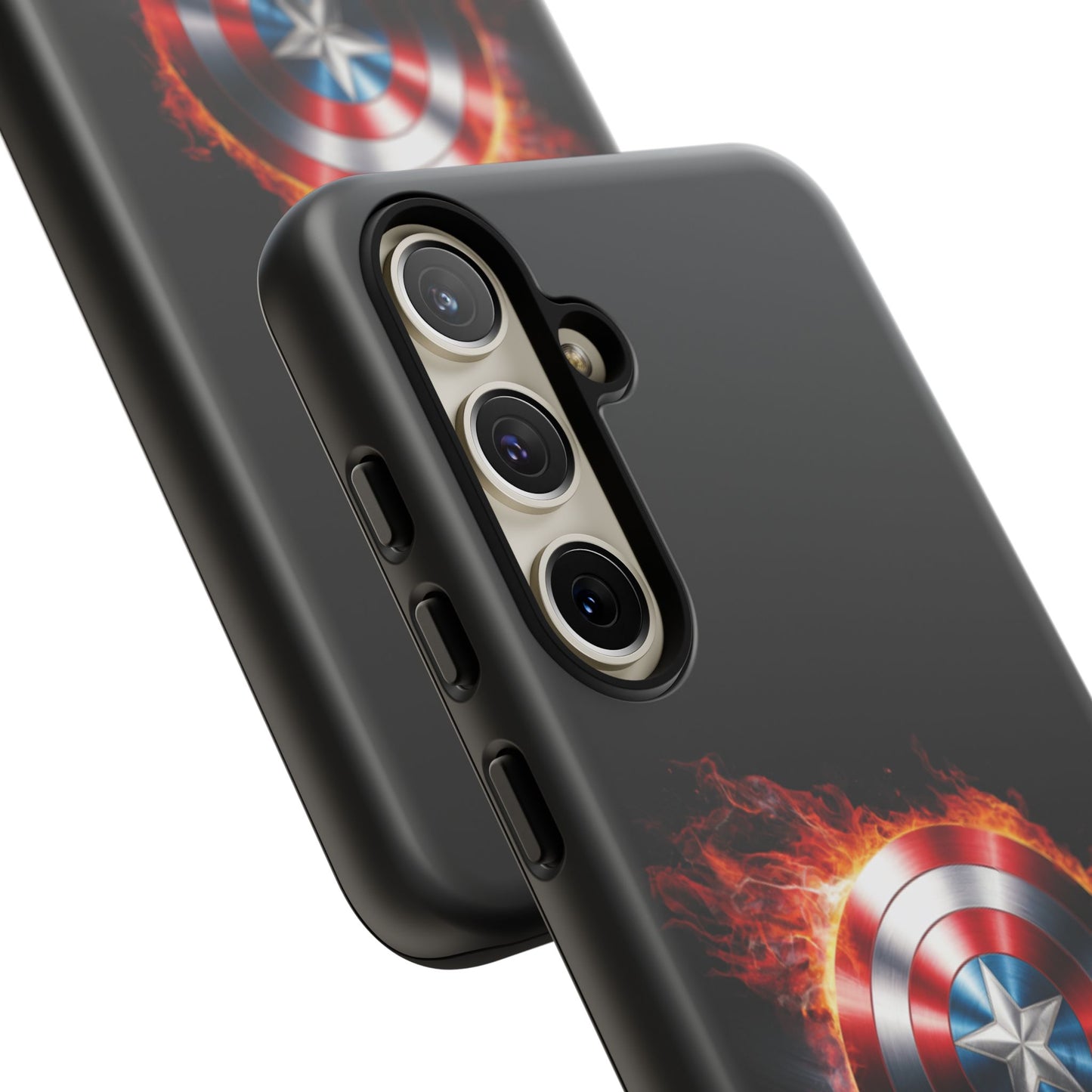 Captain America Shield in Flames Samsung Galaxy Tough Case