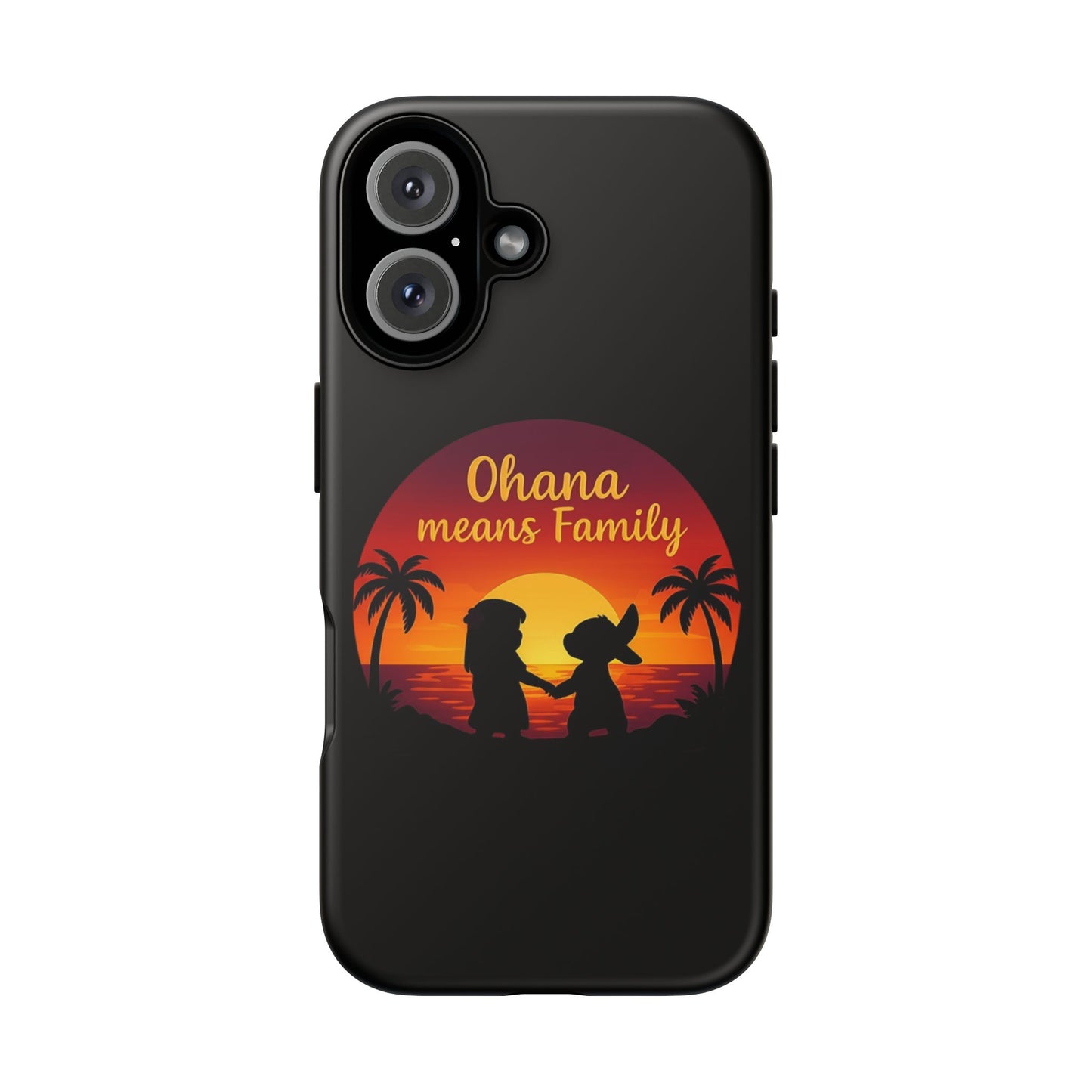 Ohana Means Family iPhone Case ā Lilo and Stitch-Inspired Cover ā Cute Tropical Gift ā Protective iPhone Case