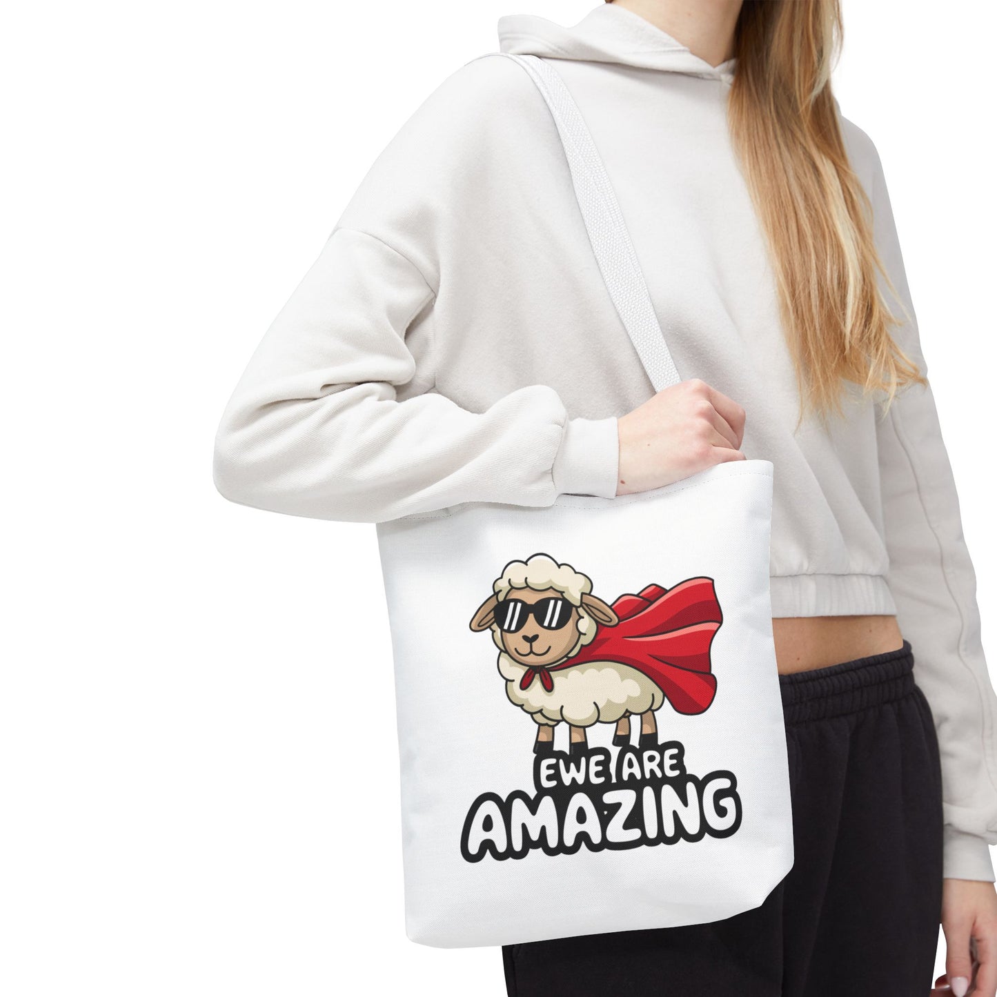 Sheep Tote Bag - Ewe Are Amazing Inspirational Bag Everyday Tote Funny Bag