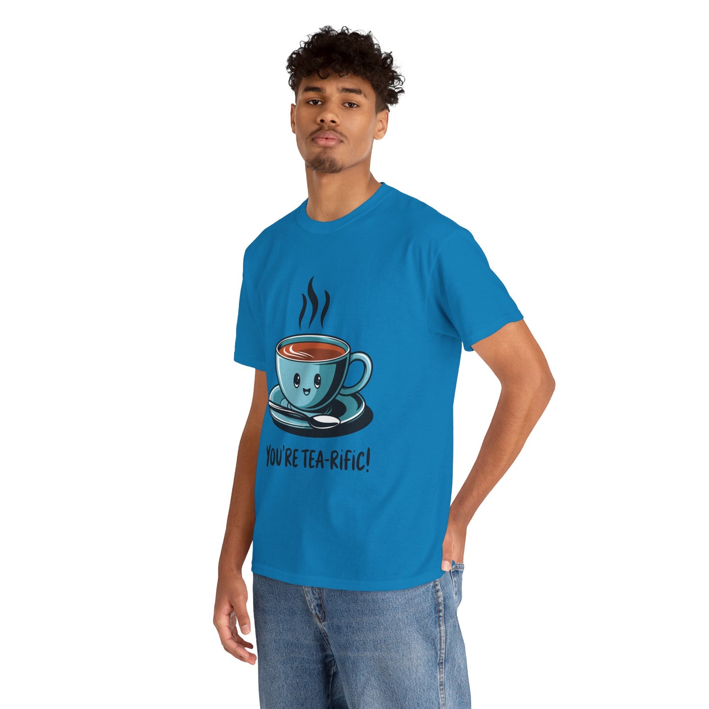 You’re Tea-Rific! Cute Tea Pun T-Shirt for Tea Lovers - Funny Gift, Kawaii Cup Graphic Tee - Unisex Soft Cotton Shirt