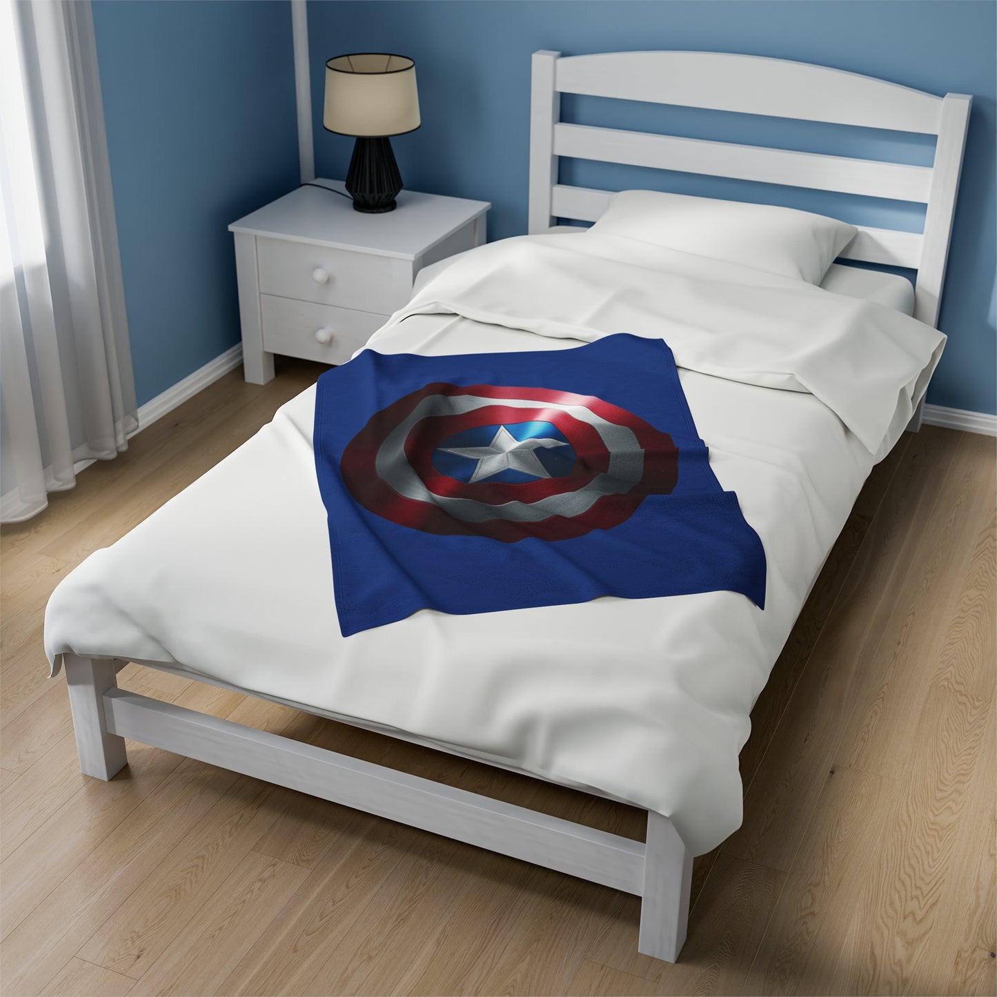 Plush Blanket - Captain America Shield Design