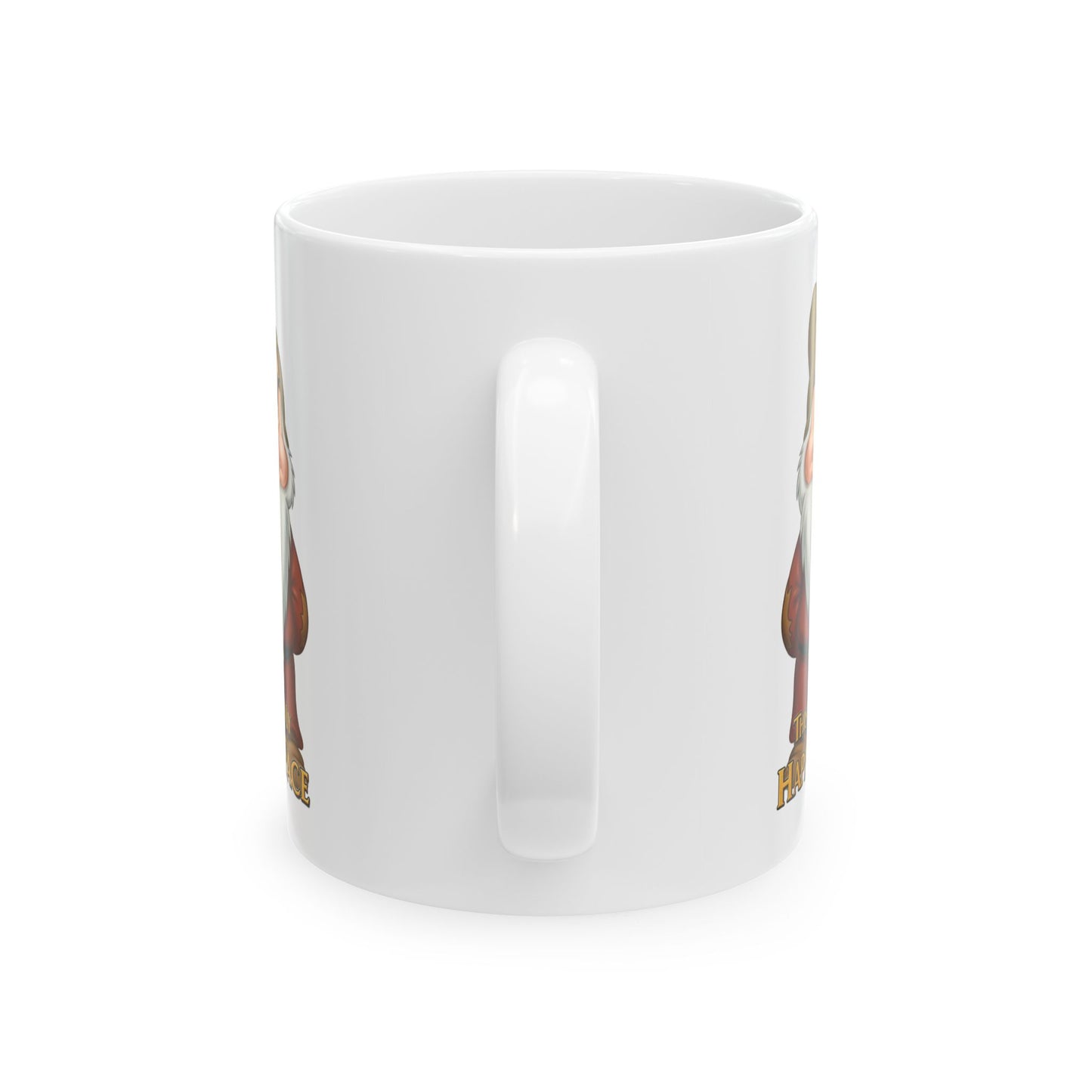 Funny Grumpy Gnome Mug – “This Is My Happy Face” Coffee Cup, Dishwasher Safe Ceramic, Hilarious Gift for Coffee Lovers & Office Humor