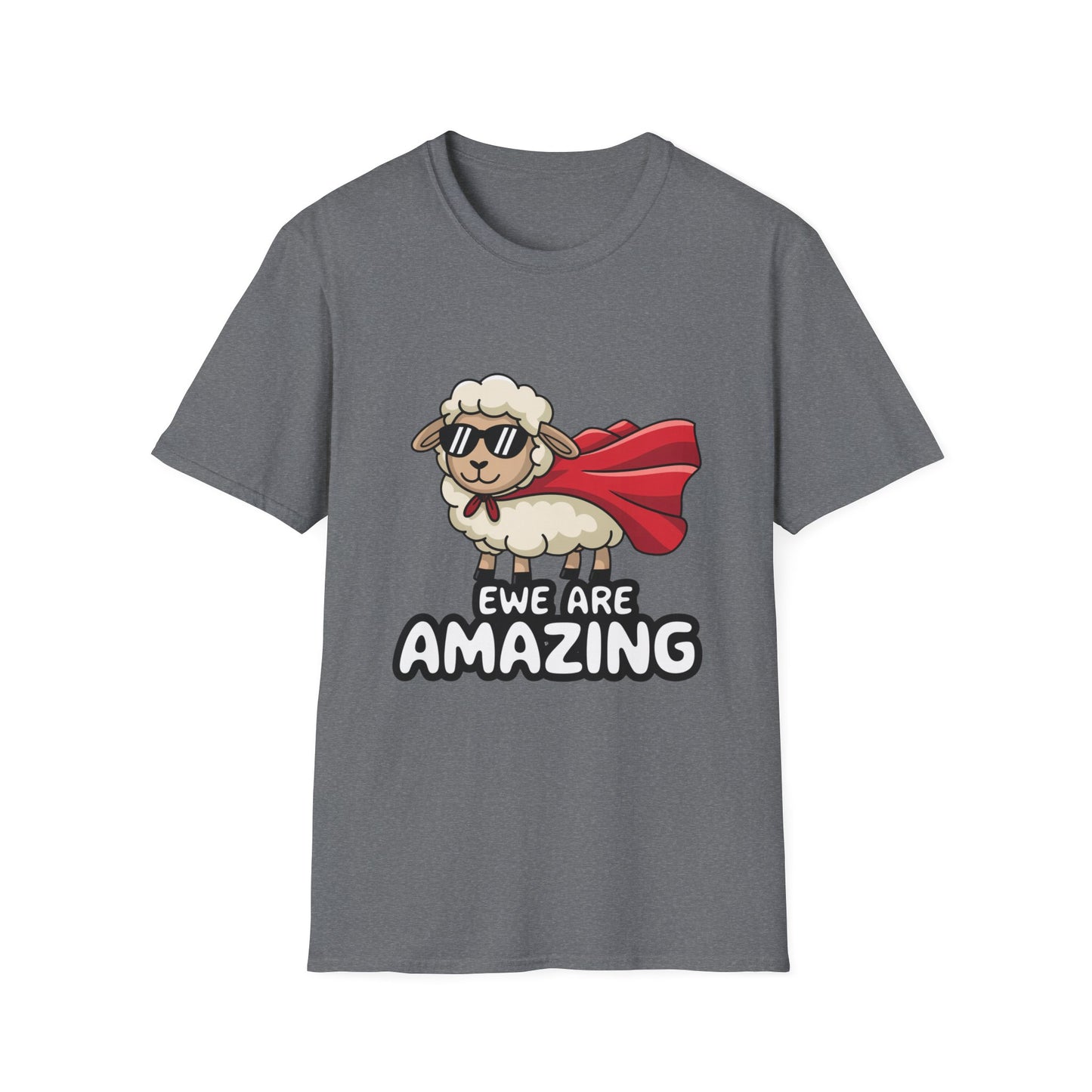 Ewe Are Amazing Funny Sheep Shirt – Cute Animal Pun T-Shirt – Superhero Lamb Graphic Tee for Farmers, Animal Lovers & Gift Giving