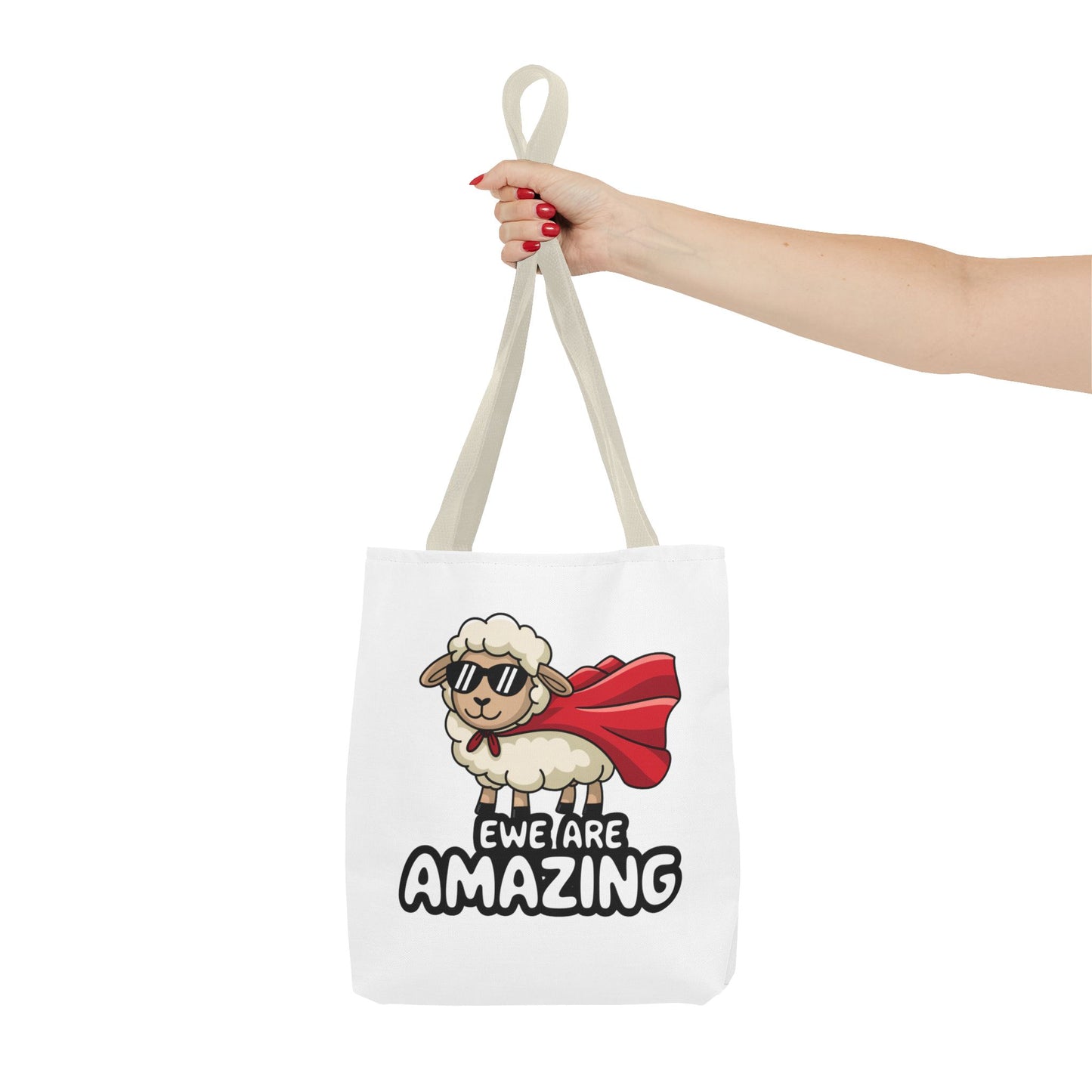 Sheep Tote Bag - Ewe Are Amazing Inspirational Bag Everyday Tote Funny Bag