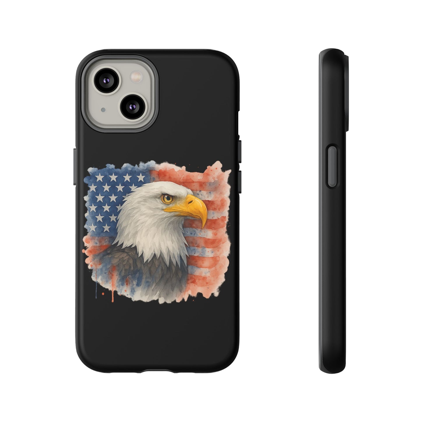 Patriotic Eagle Phone Case for iPhone - Tough Cases with American Flag Design 4th of July Case Memorial Day Veteran's Day
