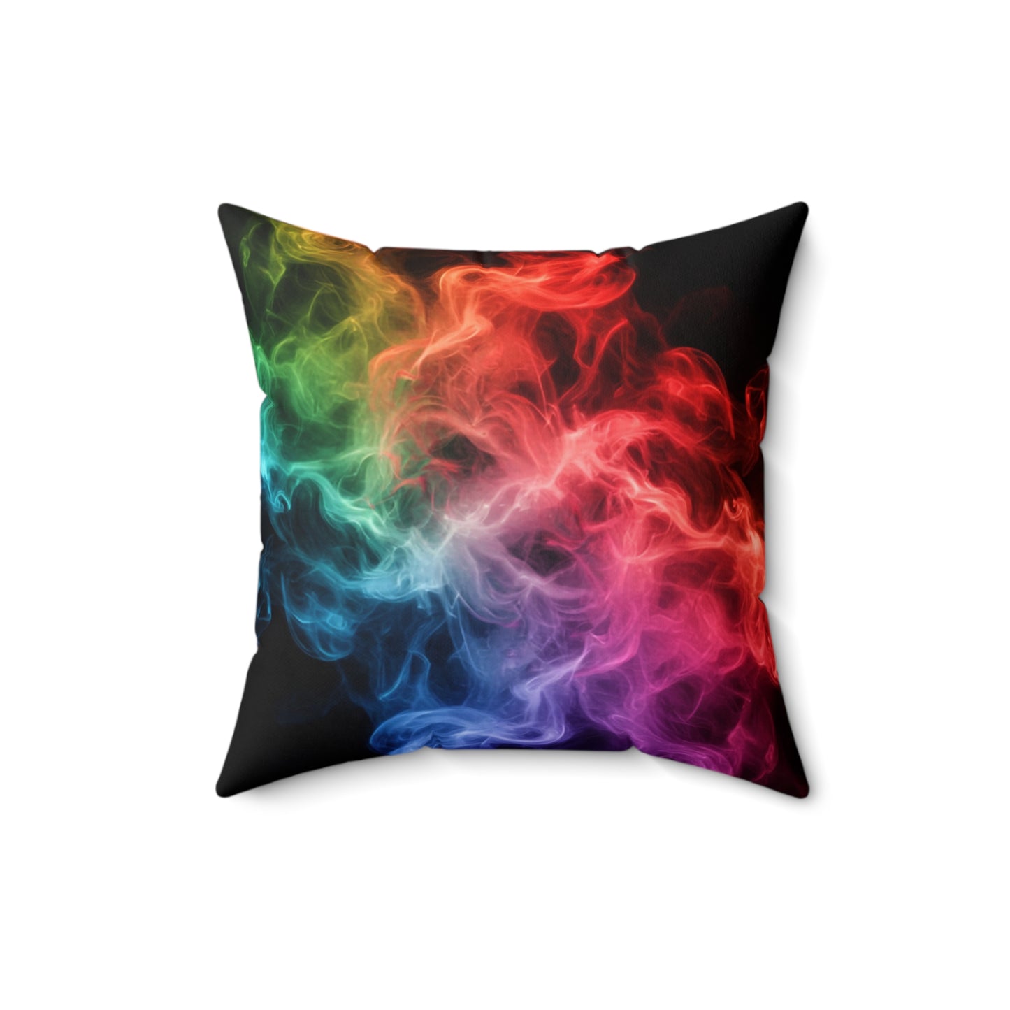 Colorful Smoke Square Pillow