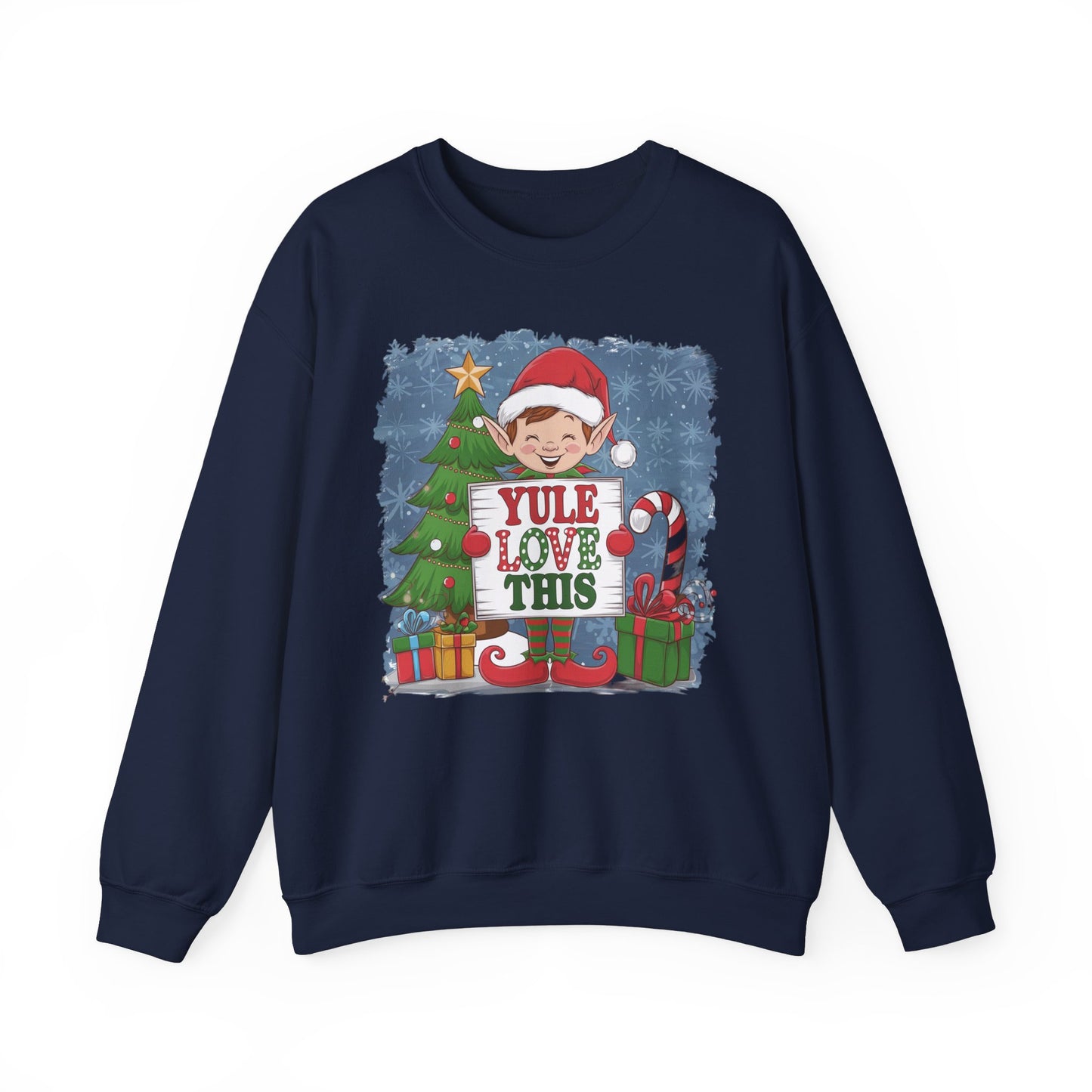 Christmas Elf Sweatshirt 'Yule Love This'