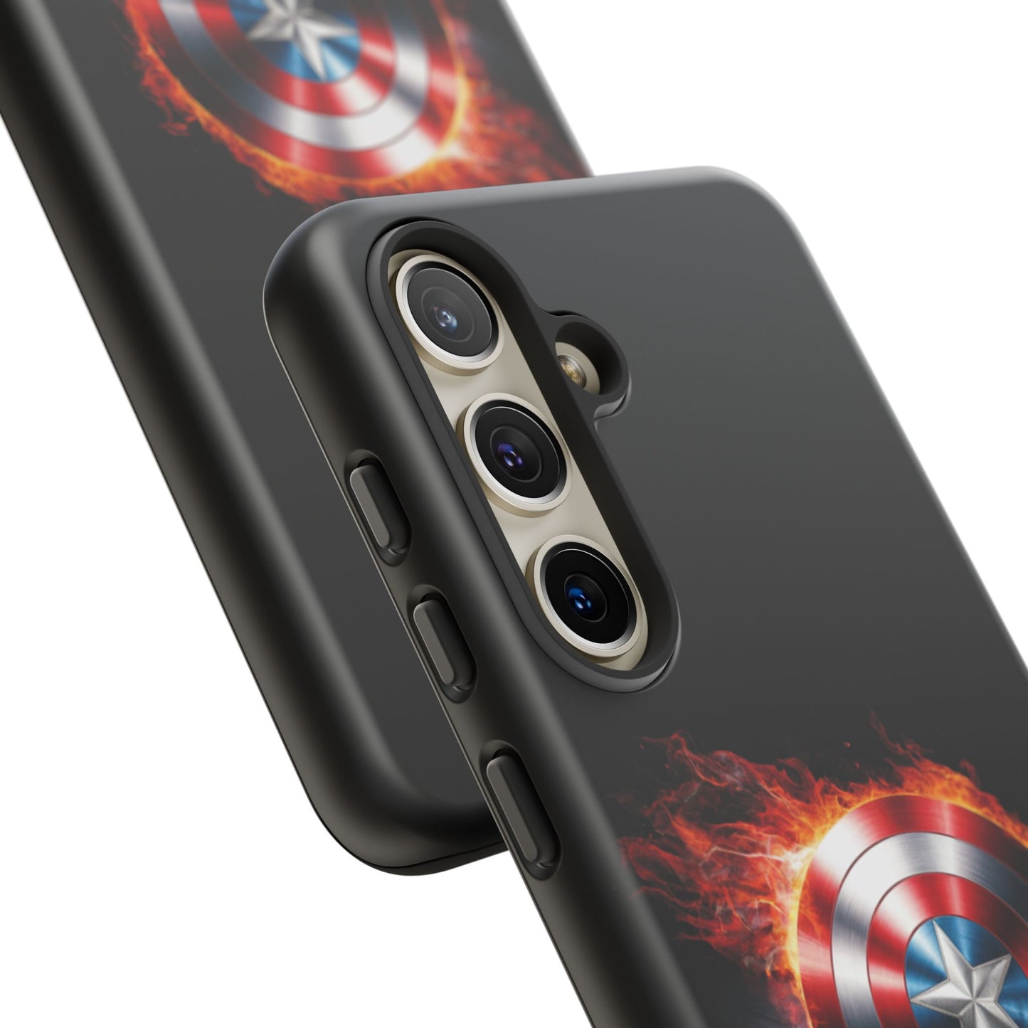 Captain America Shield in Flames Samsung Galaxy Tough Case