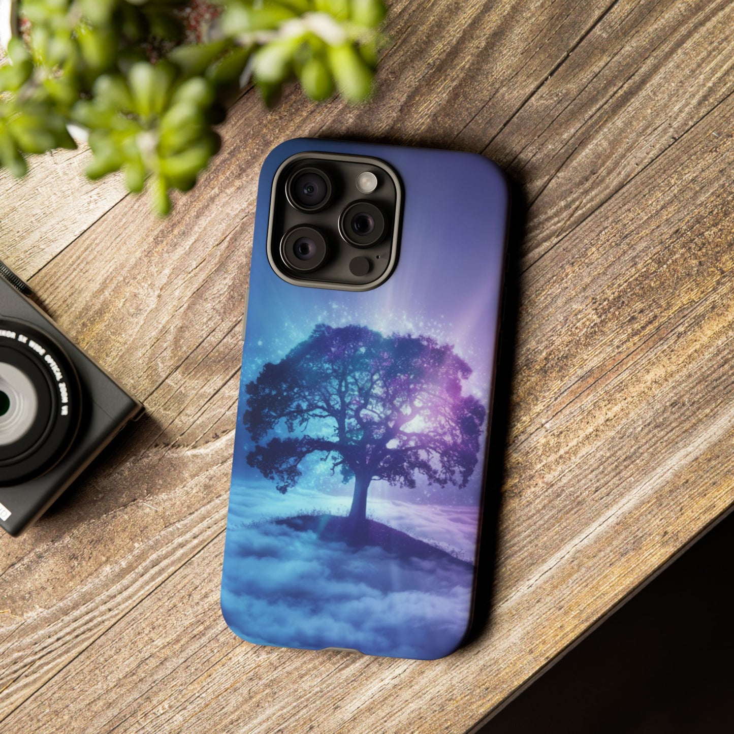 iPhone Case with Dreamy Tree Design