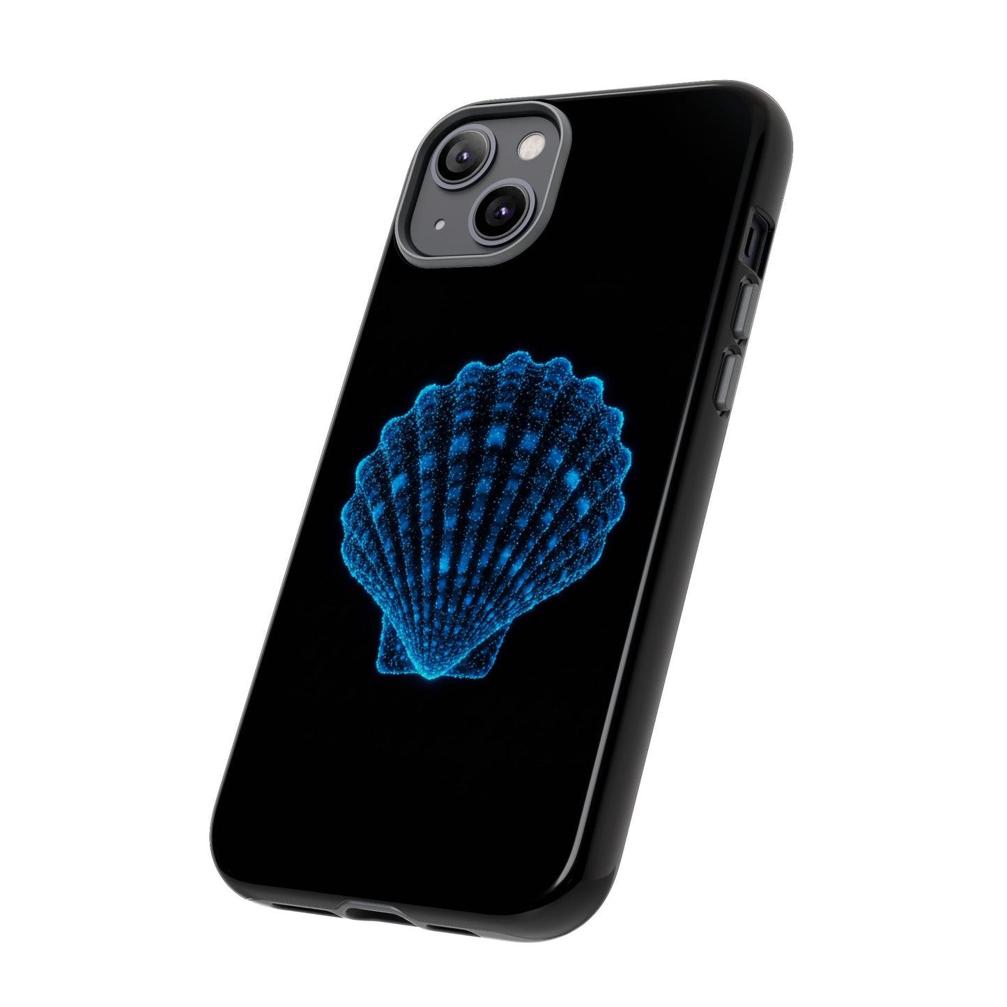 Ocean Blue Shell Tough iPhone Case Durable Design for Beach Lovers