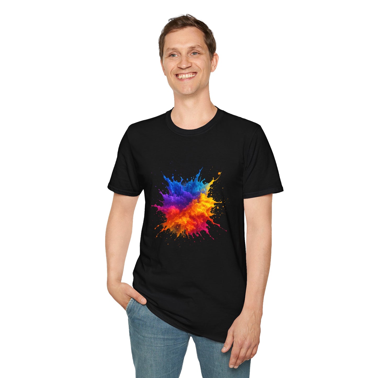 Color Burst Paint Splash Shirt – Vibrant Abstract Art Tee for Creatives & Color Lovers Colorful Apparel