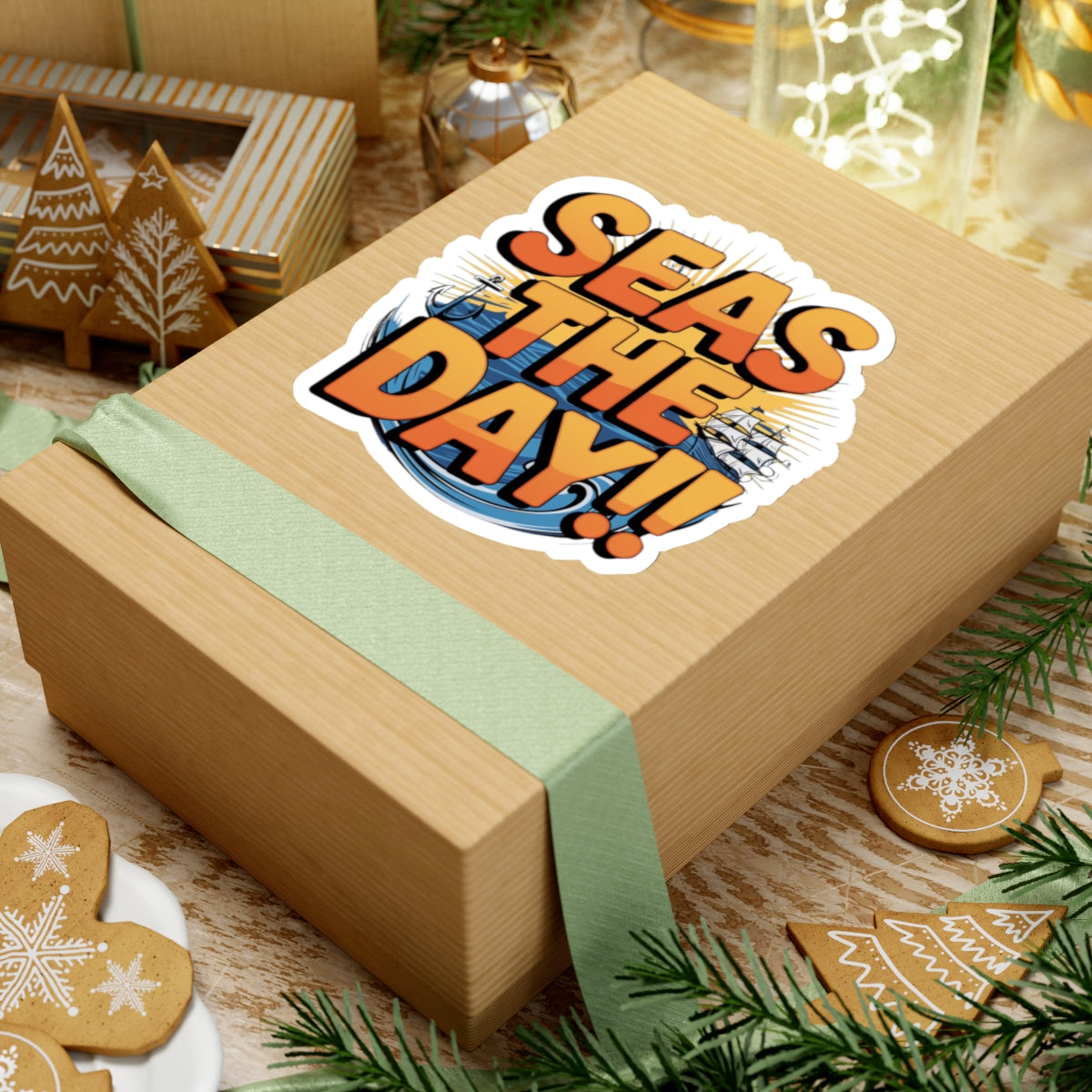 Sticker - Seas the Day Pun