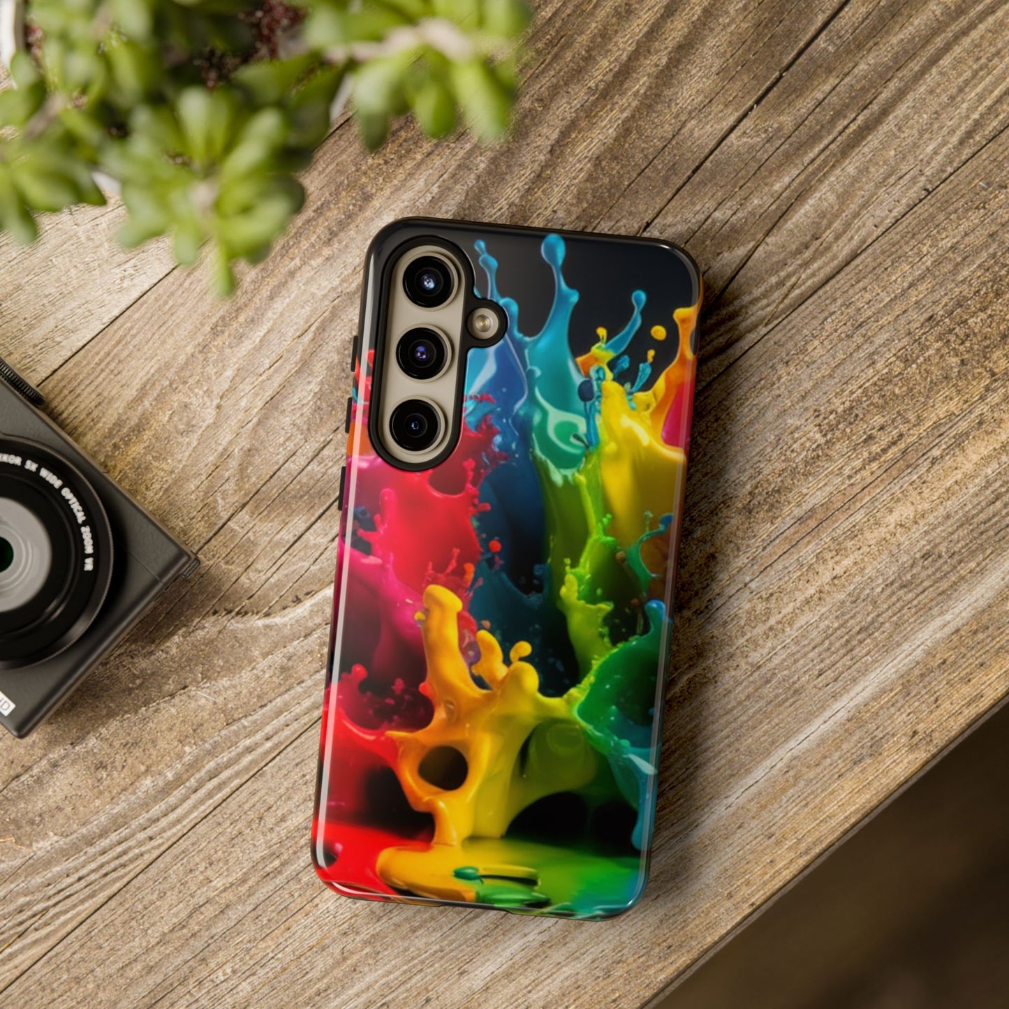 Vibrant Splash Samsung Phone Case - Tough Spectrum Splash Samsung Case