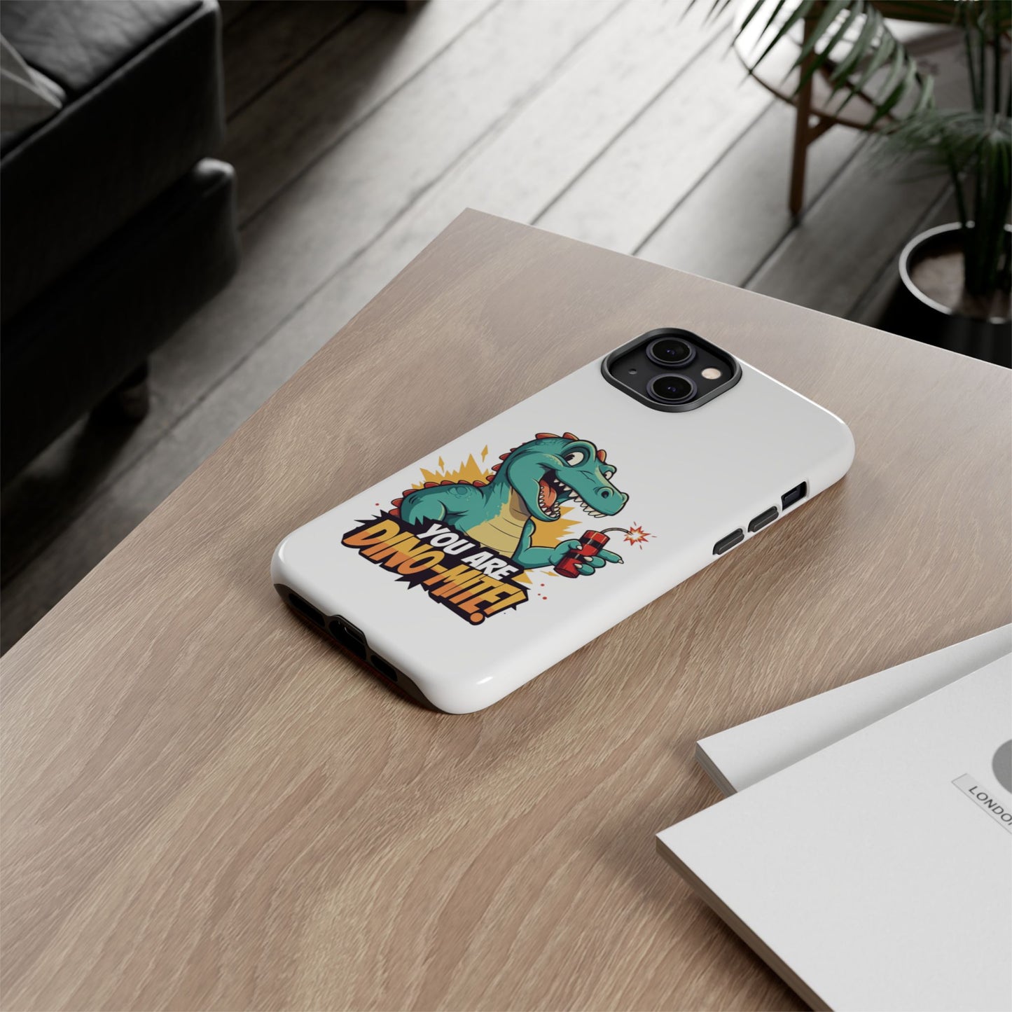 iPhone Case - Dino-Mite Pun Design