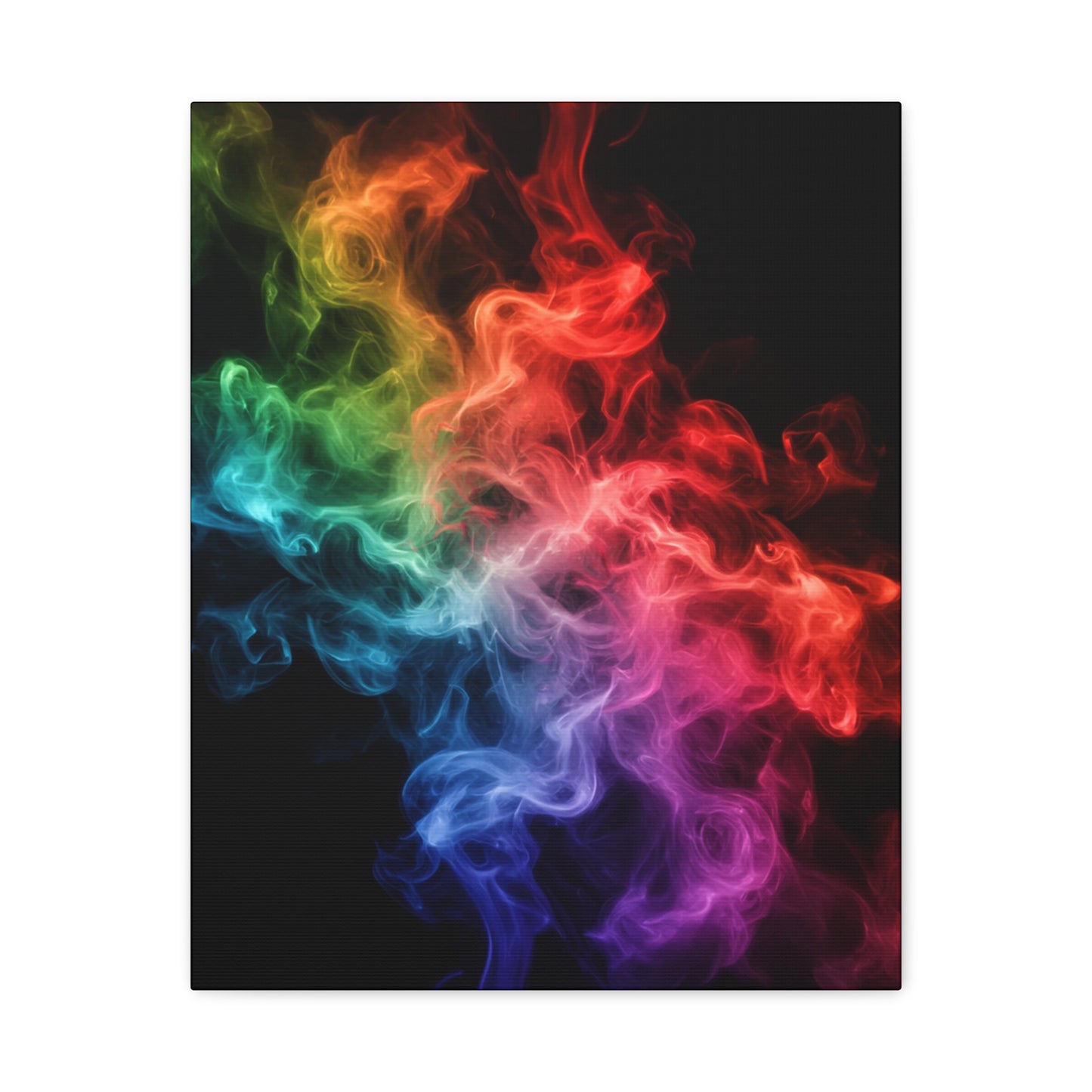 Canvas Wall Art Colorful Smoke Streak