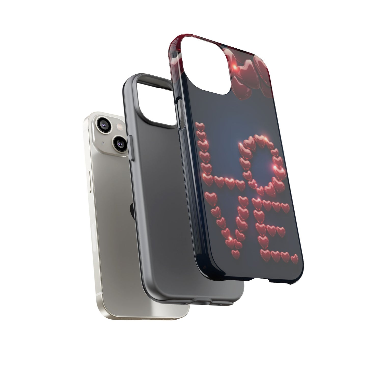 iPhone Case - Love Hearts Design