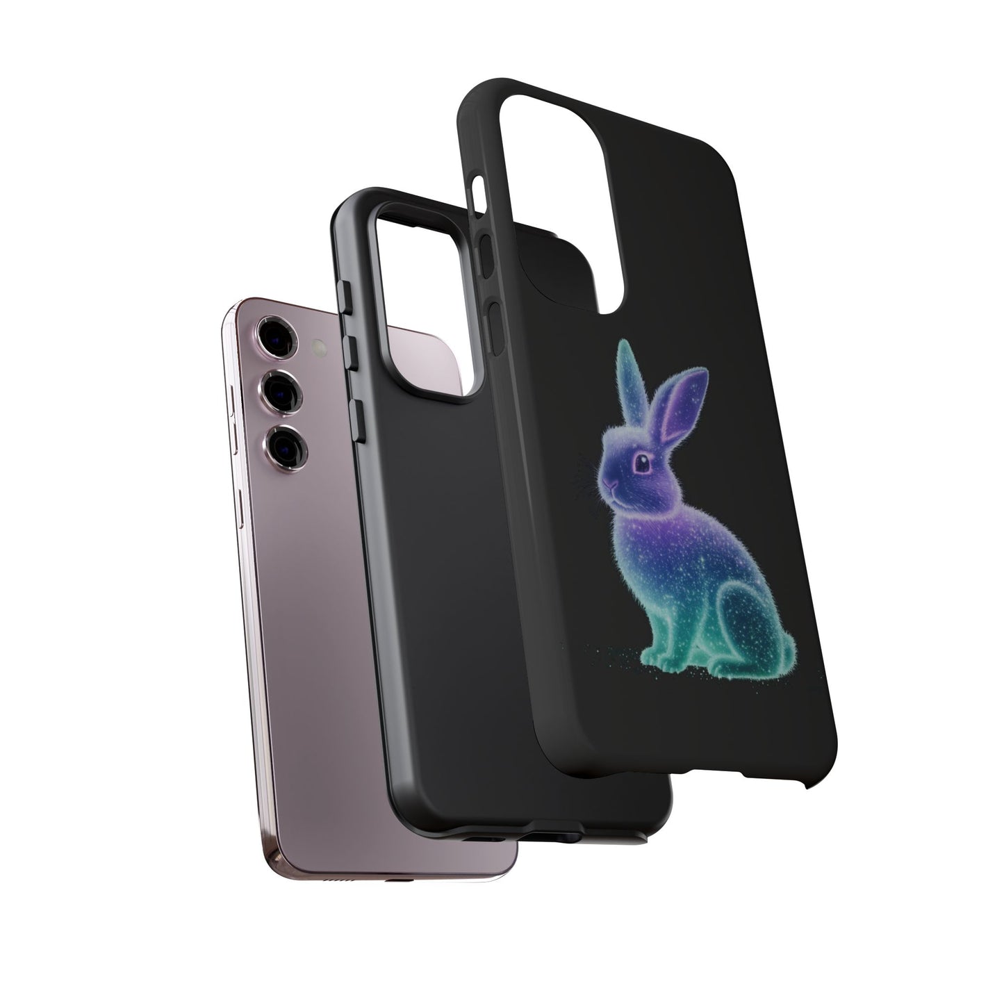 Samsung Case Bioluminescent Easter Bunny Design Easter Phone Case Easter Bunny Samsung Case Easter Accessory