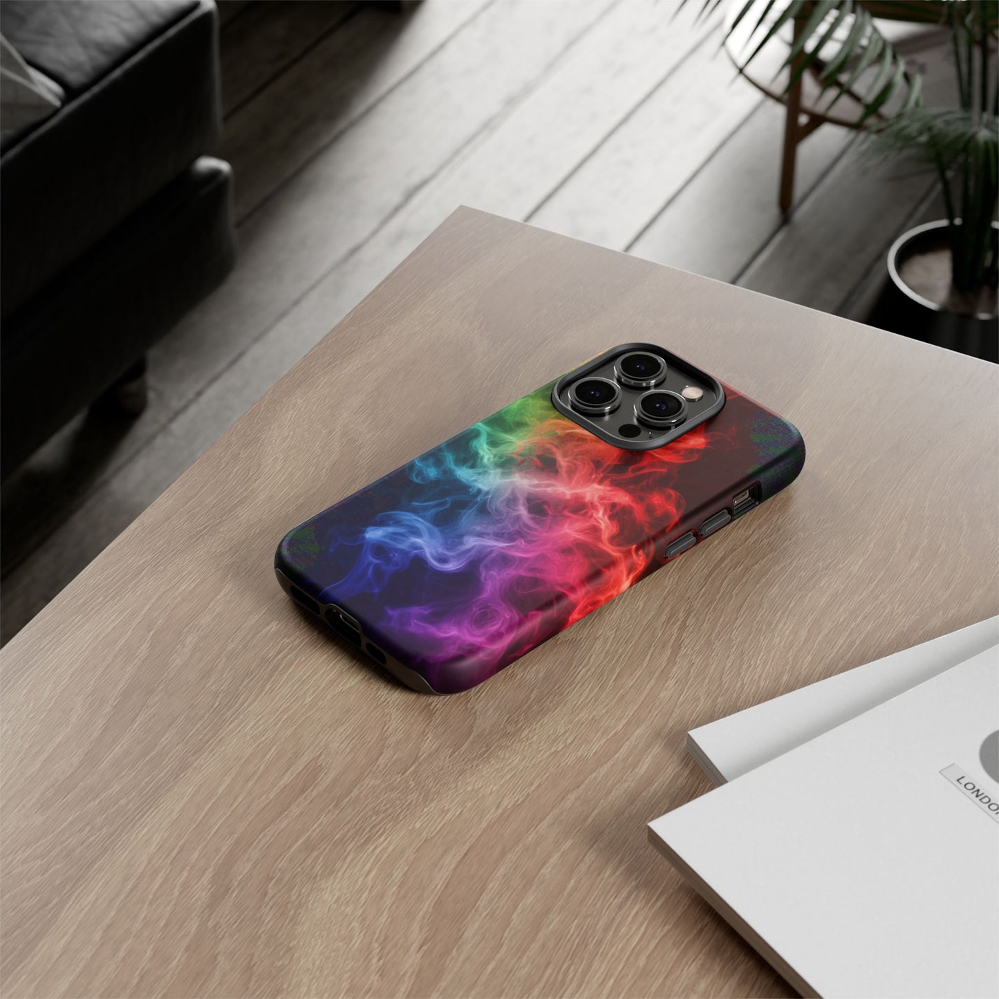 iPhone Case - Colorful Smoke Design