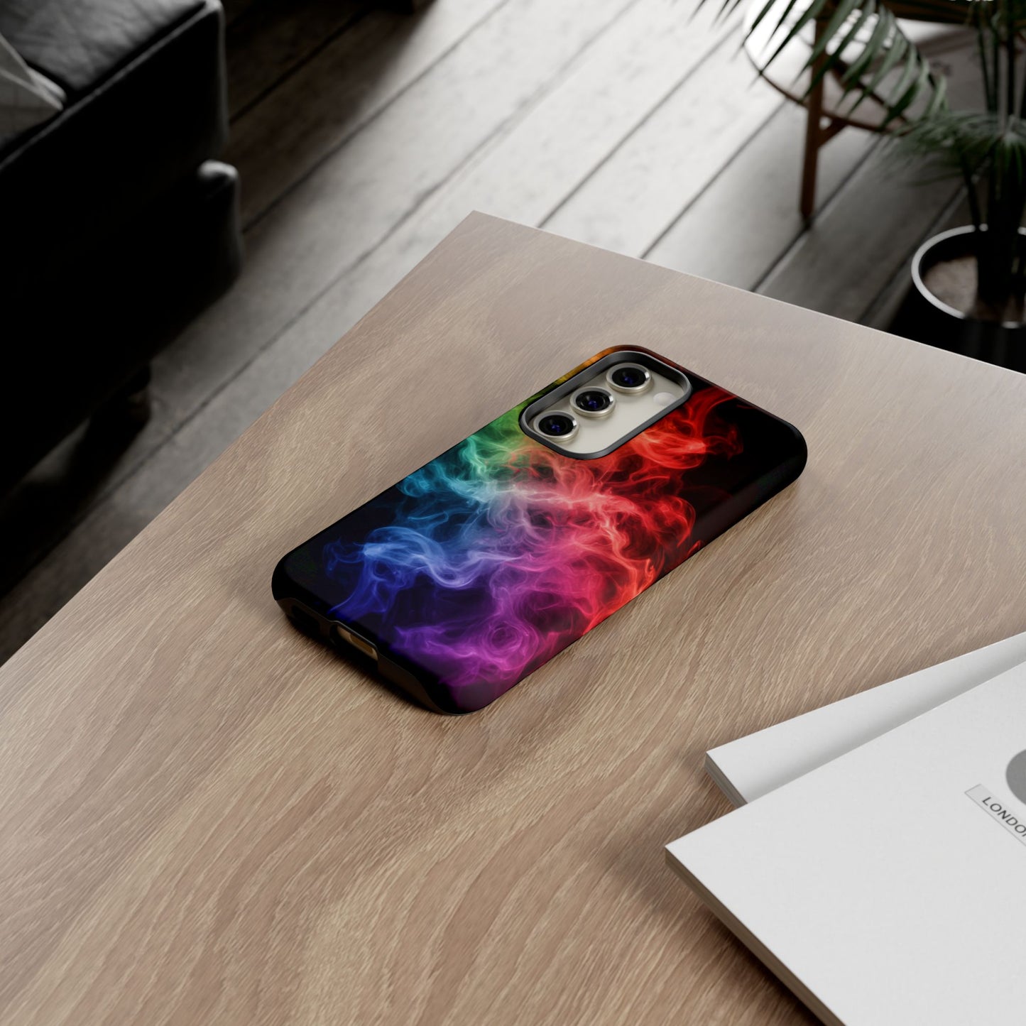 Samsung Galaxy Tough Case with Colorful Smoke Design