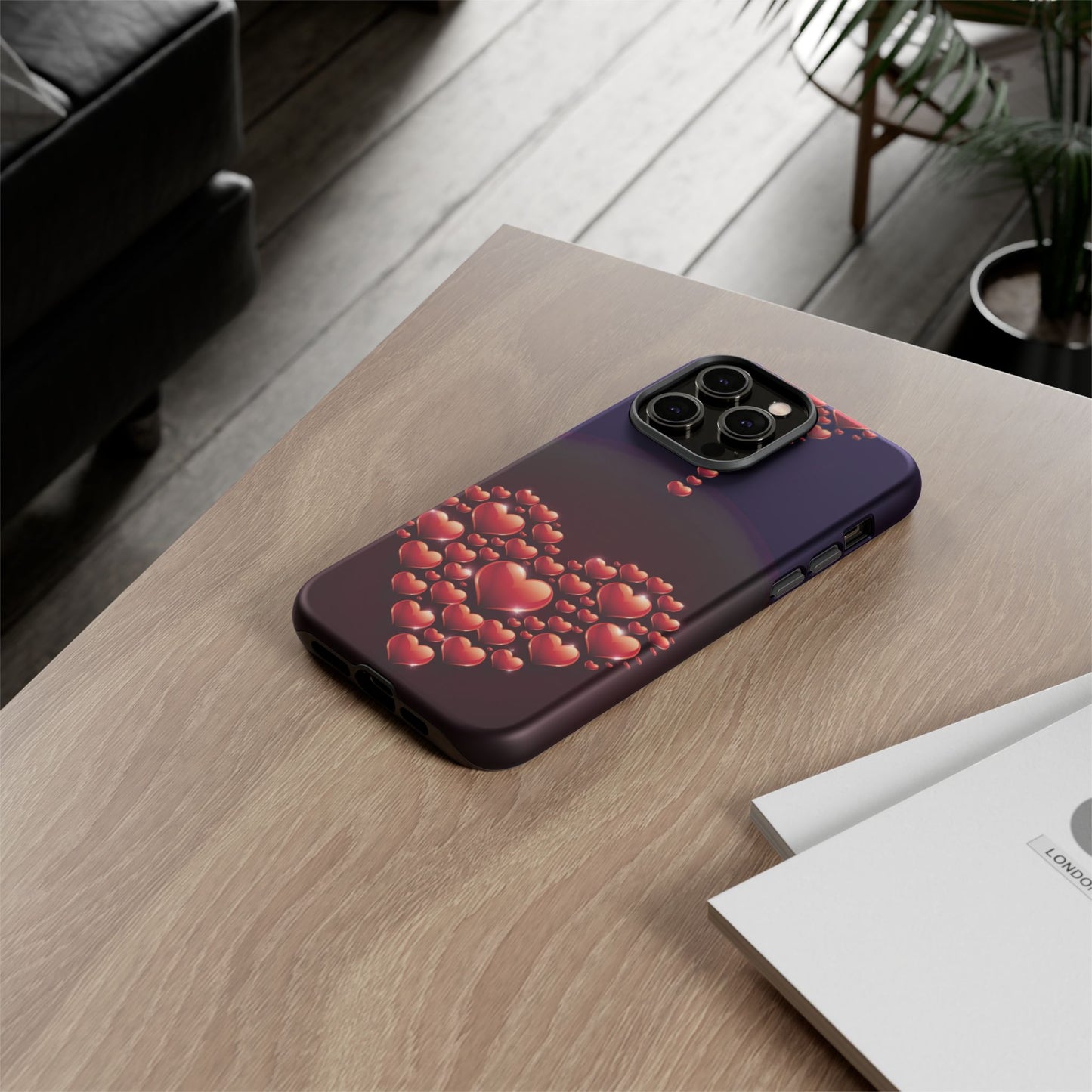iPhone Case - Heart Made Out of Hearts Design