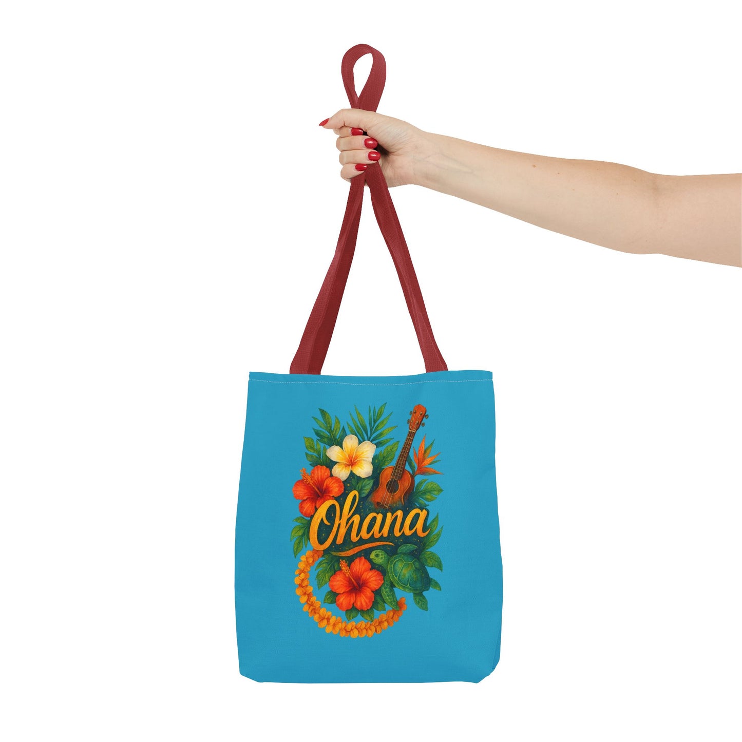 Hawaiian Ohana Tote Bag | Tropical Reusable Beach Bag | Aloha Gift Idea | Island Vibes Bag | Summer Tote | Luau Party Favor | Coastal Bag