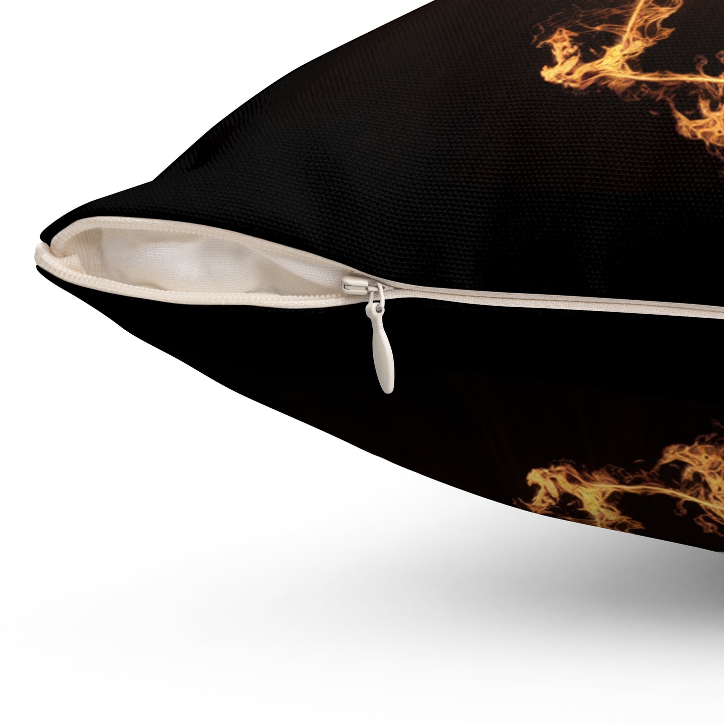 Flaming Cross Pillow - Decorative Christian Cushion for Faith-Inspired Decor