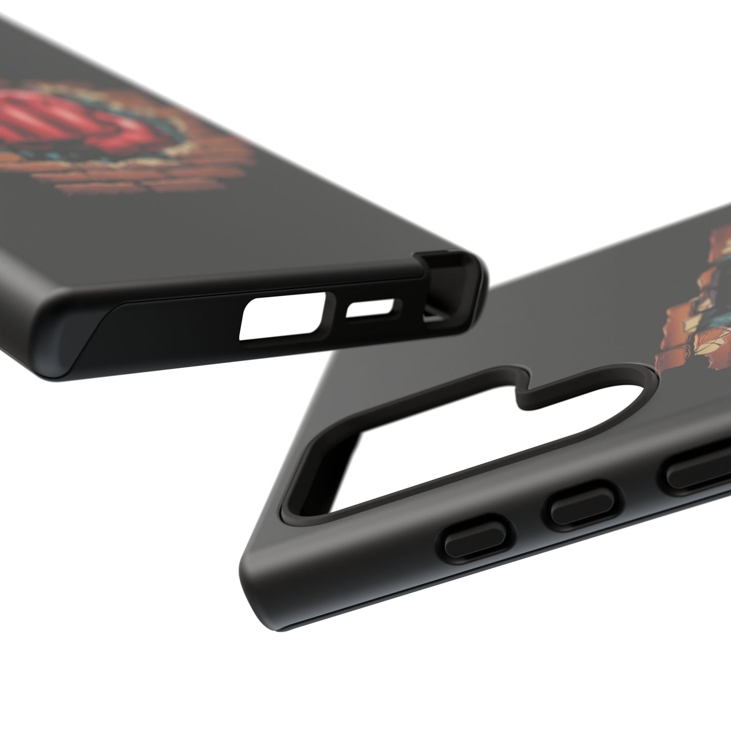 Samsung Galaxy Tough Case - Red Fist Smashing Design