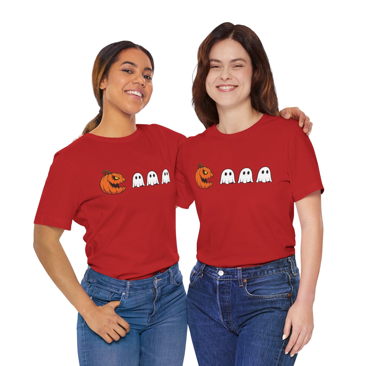 Pumpkin Pac-Man Shirt, Halloween Arcade Tee, Pumpkin Chase Ghosts Tee, Retro Gaming Halloween, Spooky Season Shirt, Vintage Game Pumpkin Top