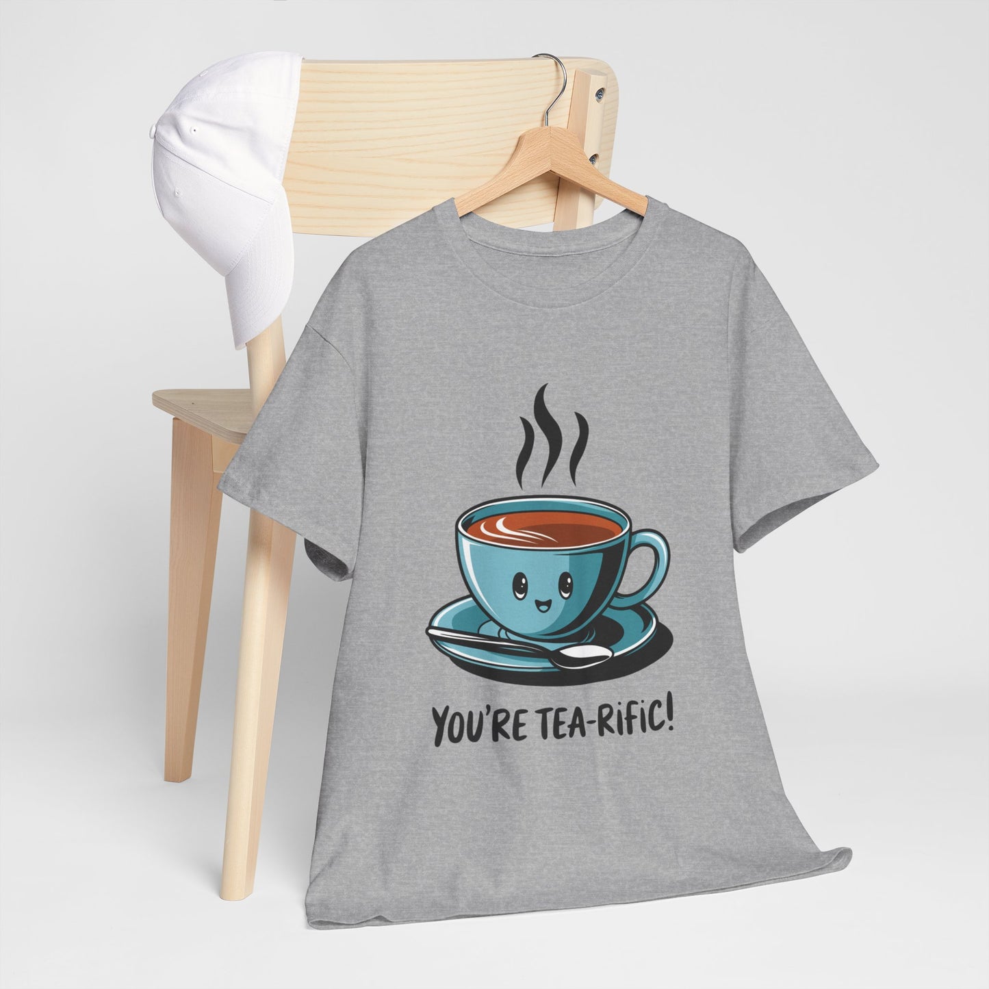 You’re Tea-Rific! Cute Tea Pun T-Shirt for Tea Lovers - Funny Gift, Kawaii Cup Graphic Tee - Unisex Soft Cotton Shirt