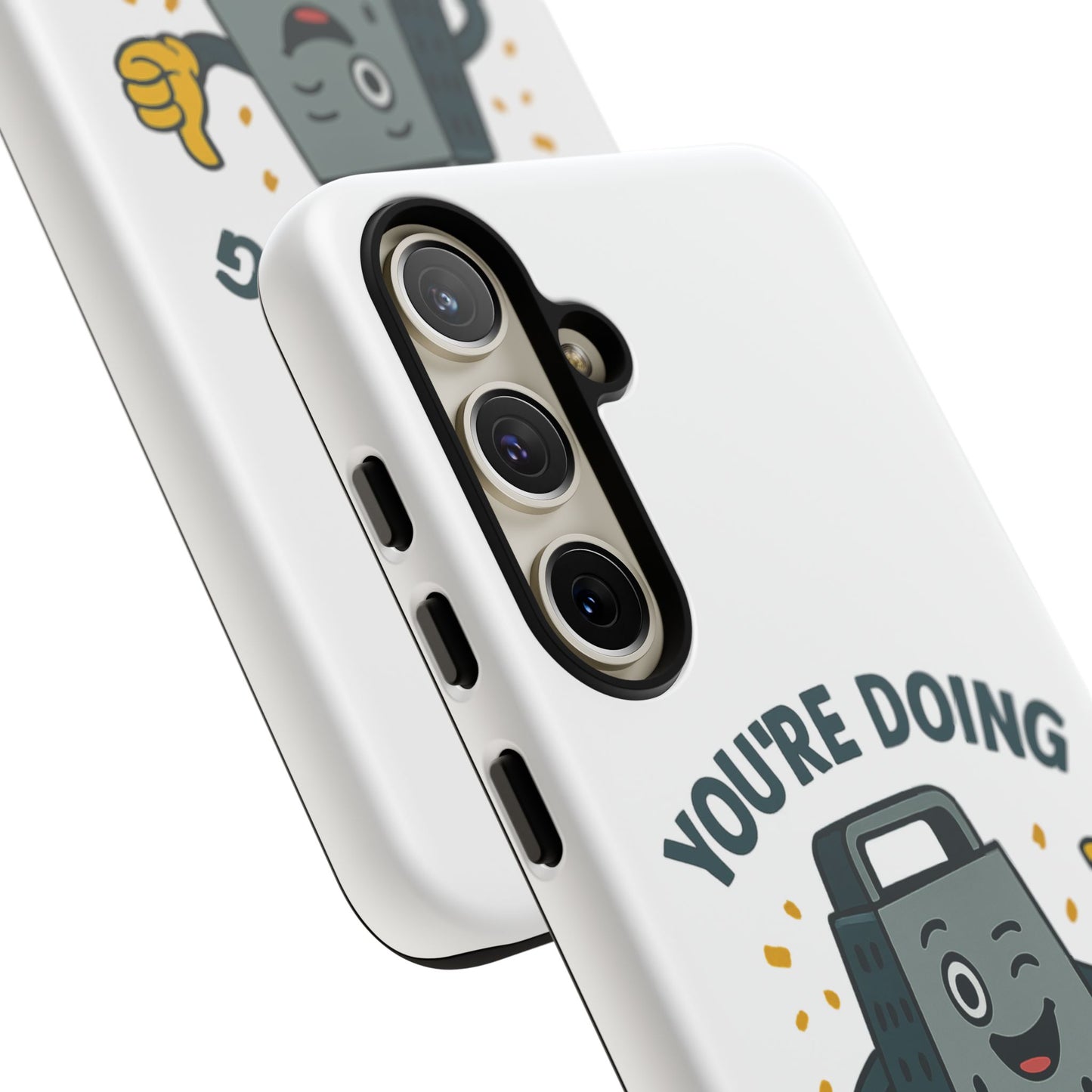 Samsung Tough Case - 'You're Doing Grate' Cheese Grater Design Phone Case for Chefs Foodie Accessory