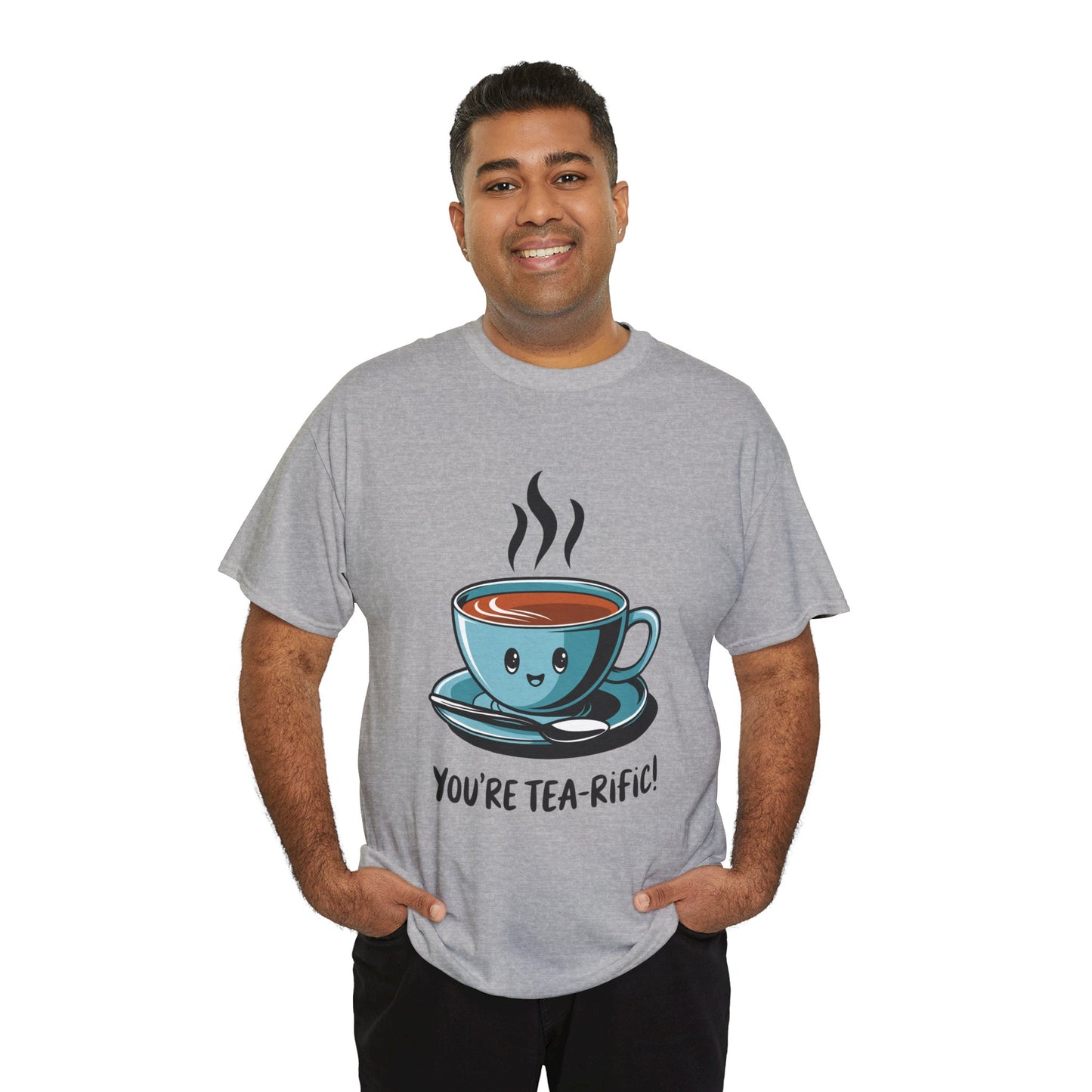 You’re Tea-Rific! Cute Tea Pun T-Shirt for Tea Lovers - Funny Gift, Kawaii Cup Graphic Tee - Unisex Soft Cotton Shirt