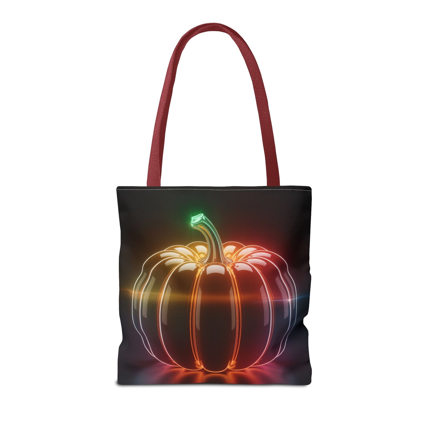 Neon Pumpkin Tote Bag, Glowing Halloween Bag, Modern Fall Tote, Pumpkin Aesthetic Accessory, Trick Or Treat Bag, Spooky Season Gift