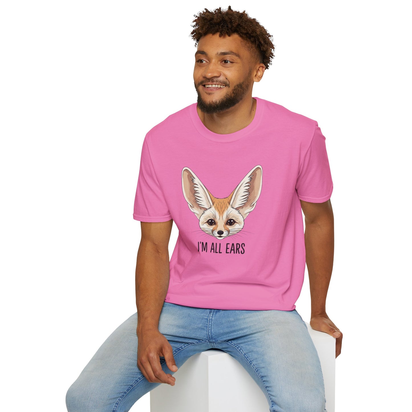 Fennec Fox Funny T-Shirt | I’m All Ears Animal Tee | Cute Pet Tee for Women Men | Unique Gift | Trending Animal Motif Shirt