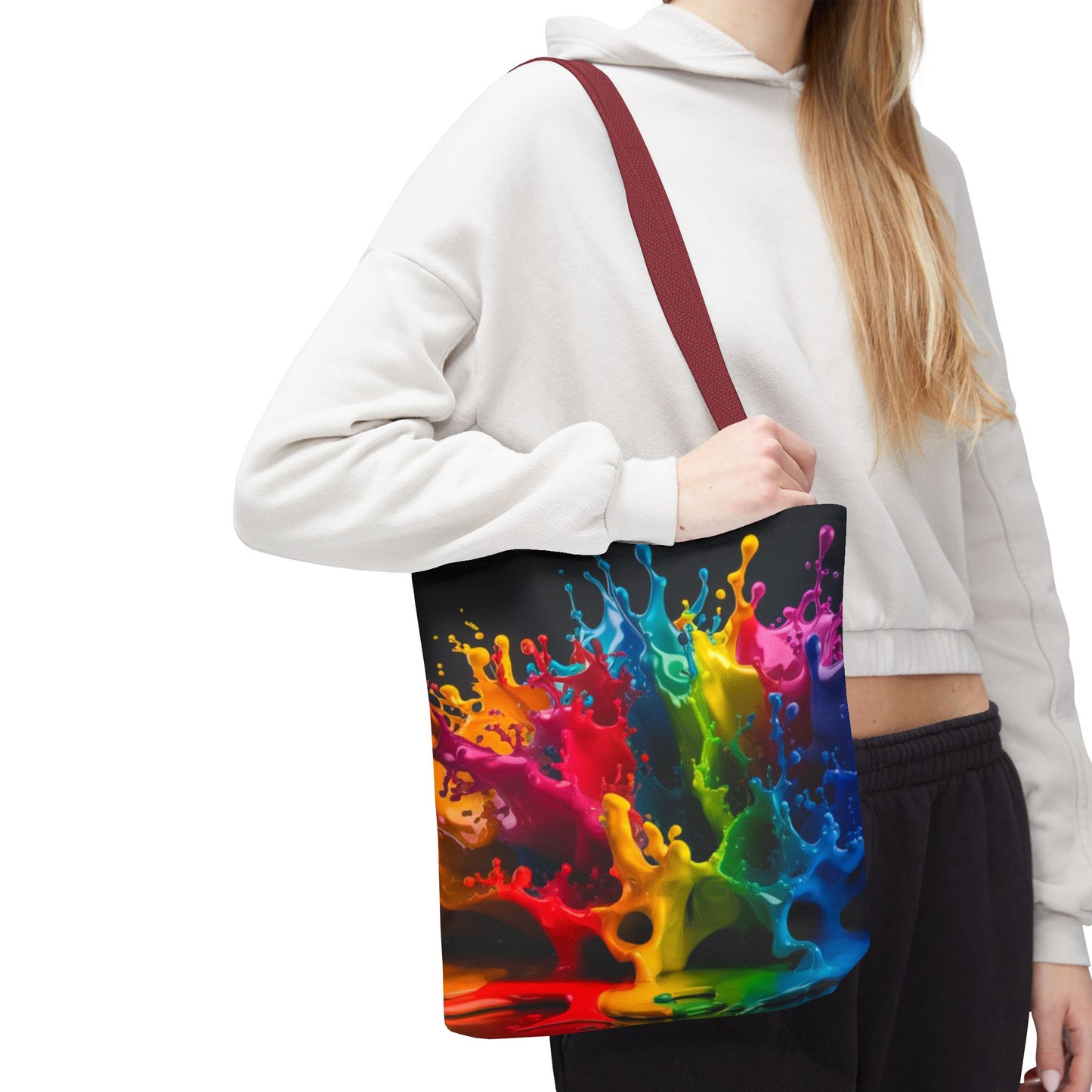 Colorful Splash Tote Bag - Vibrant Art for Every Occasion