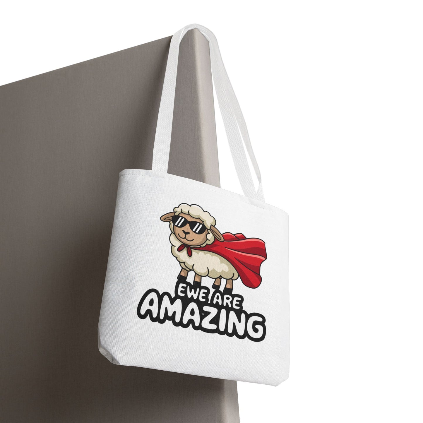 Sheep Tote Bag - Ewe Are Amazing Inspirational Bag Everyday Tote Funny Bag