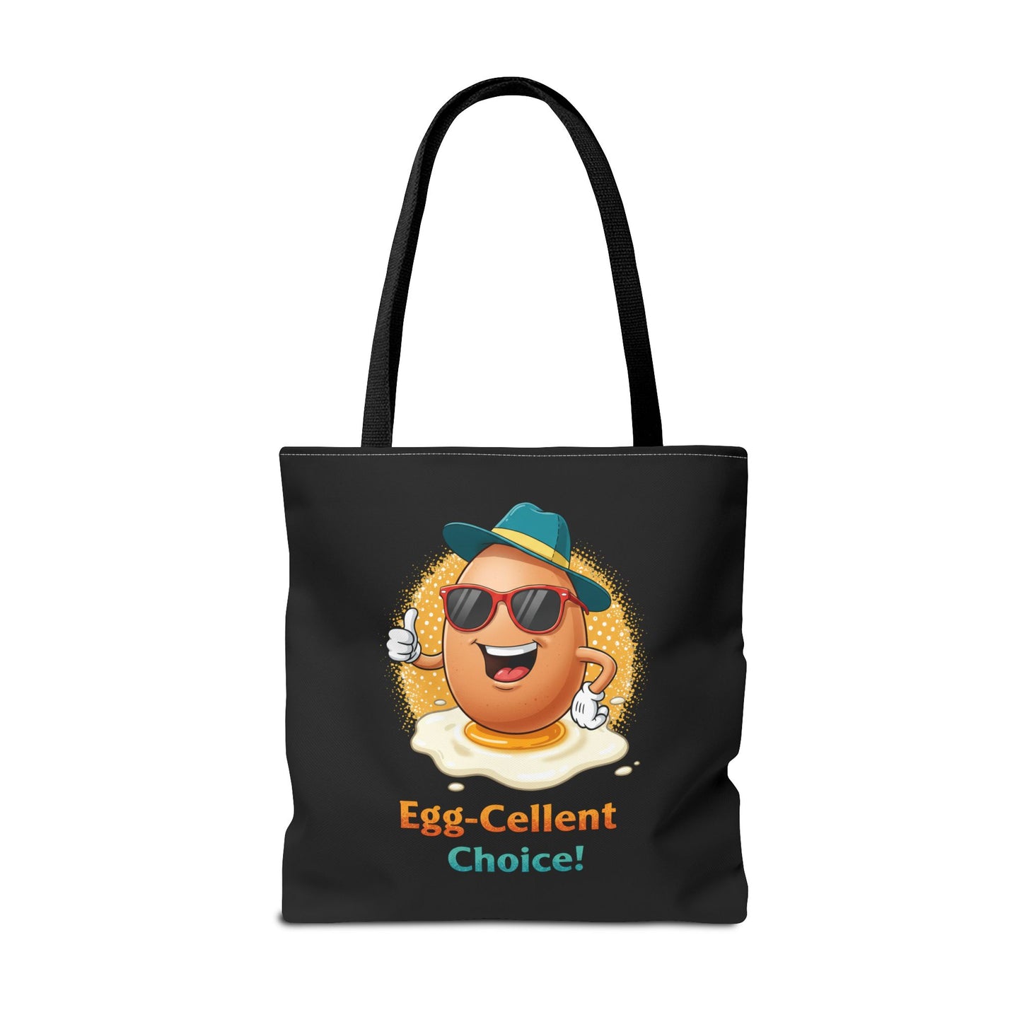 Tote Bag: Egg-Cellent Choice Thumbs Up Pun Design