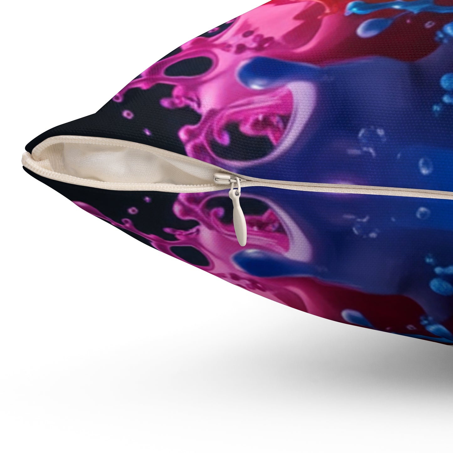 Colorful Splash Art Square Pillow | Vibrant Home Decor