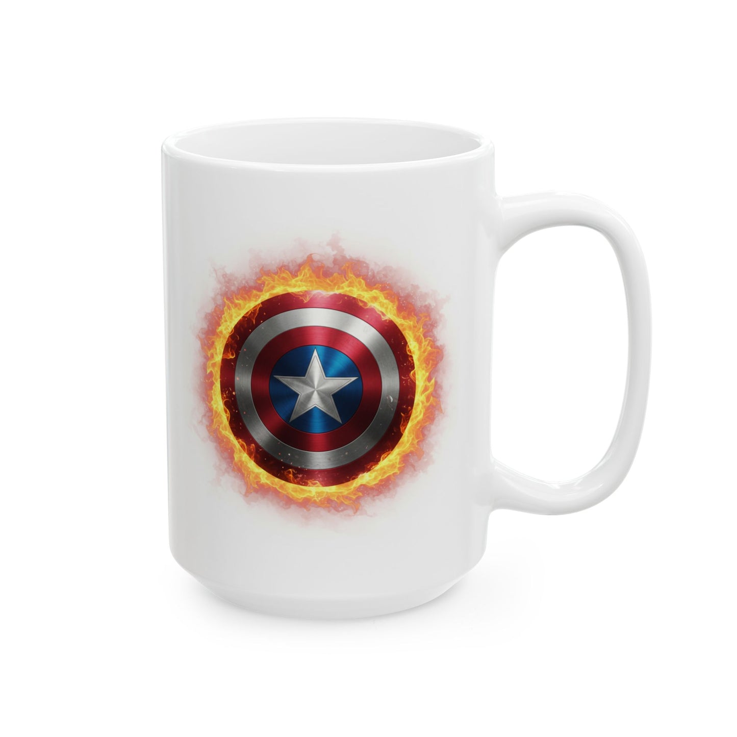 Captain America Shield Flame Mug