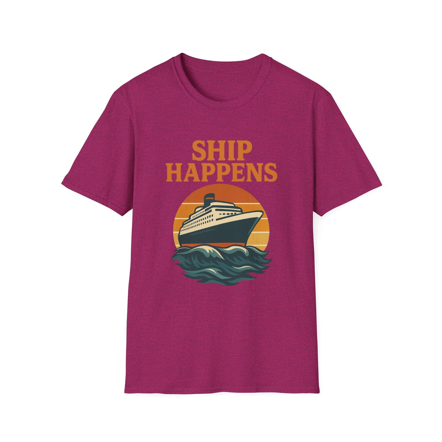 Ship Happens Tee • Funny Nautical Pun Shirt • Comfort Colors Unisex Cruise Vacation Tee • Ocean Humor • Gift for Sailors & Beach Lovers