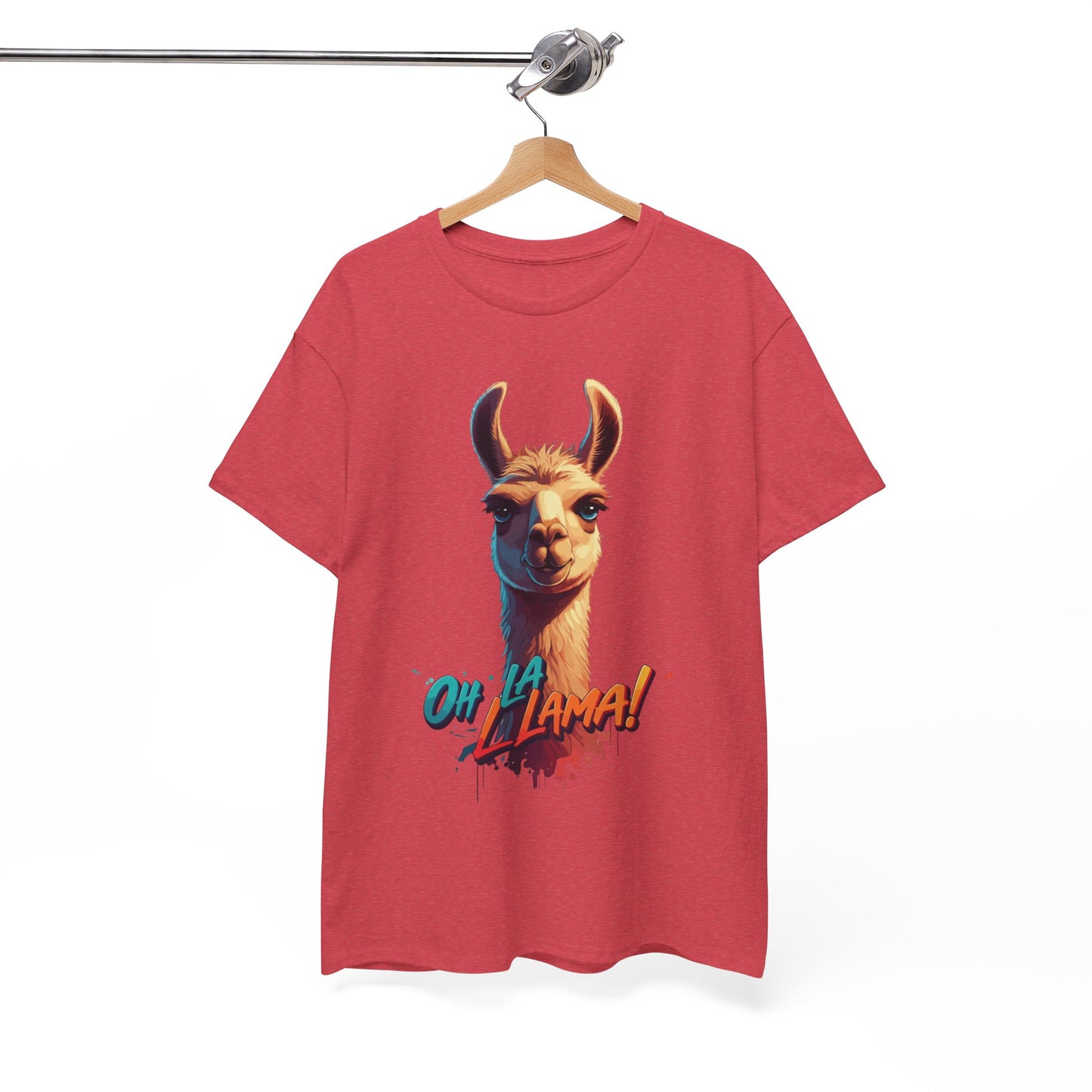 Oh la Llama Graphic Tee | Fun Llama T-Shirt, Cute Animal Lover Shirt, Llama Lover Gift, Quirky Party Tee, Trending Llama Fashion