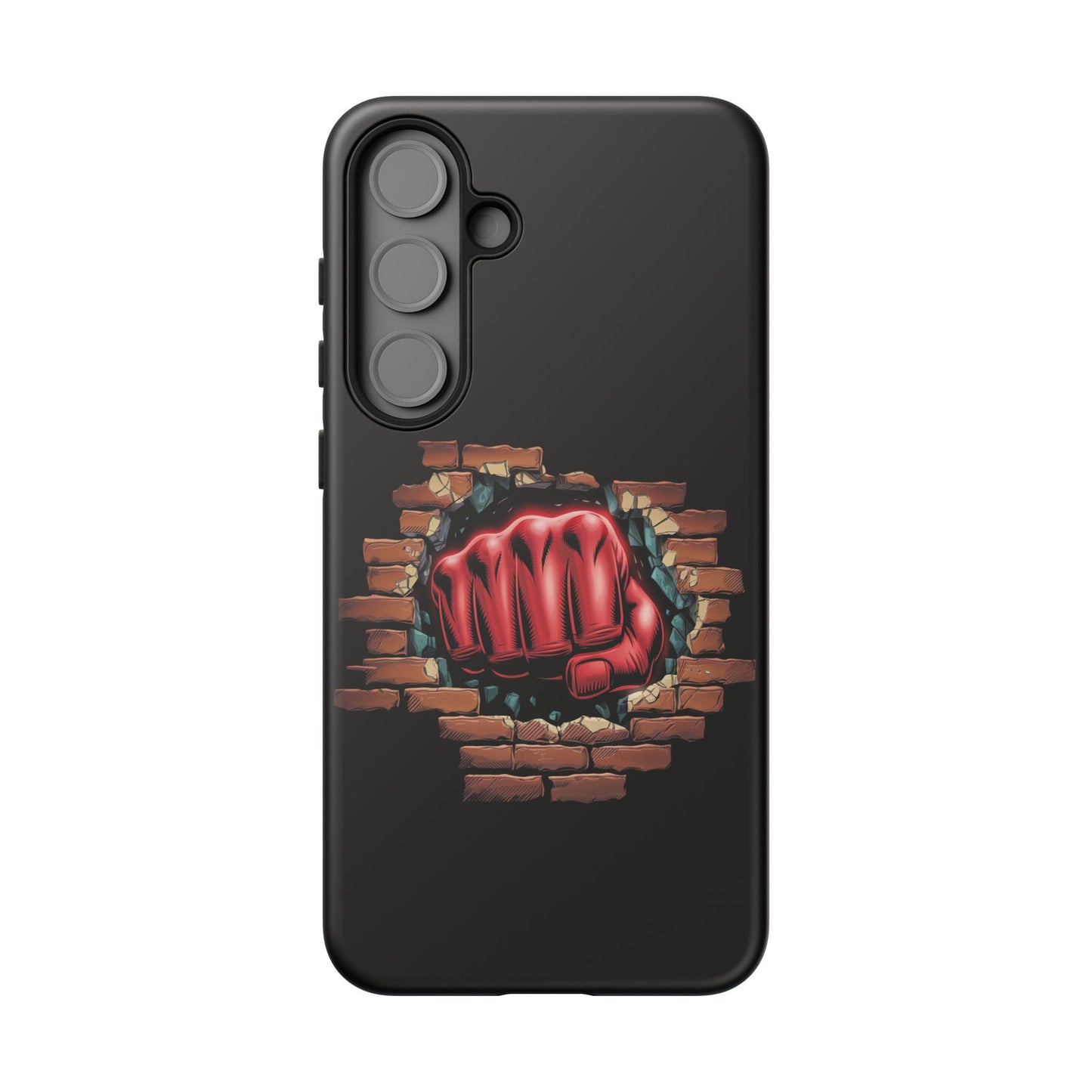 Samsung Galaxy Tough Case - Red Fist Smashing Design